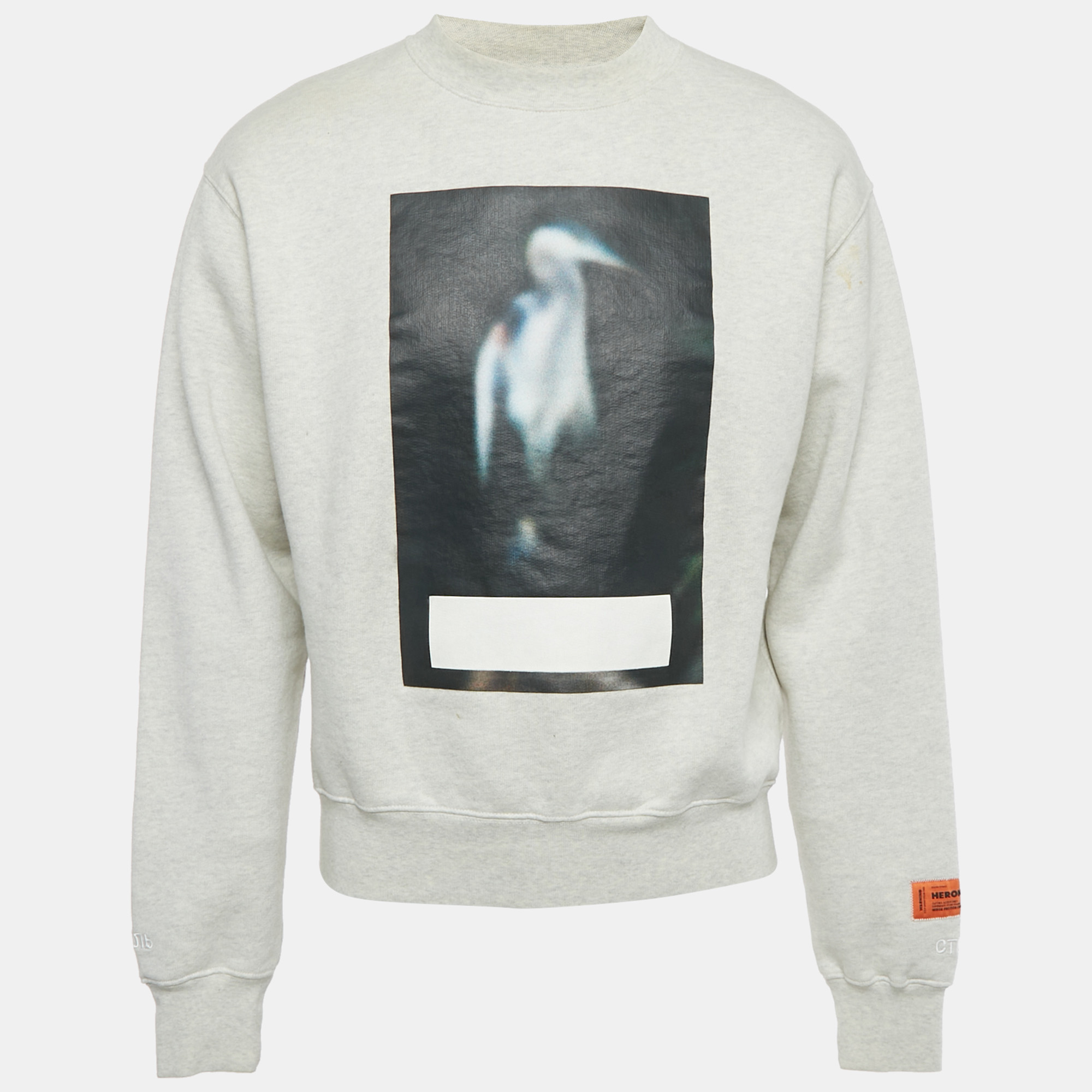 

Heron Preston Grey Printed Cotton Sweatshirt S