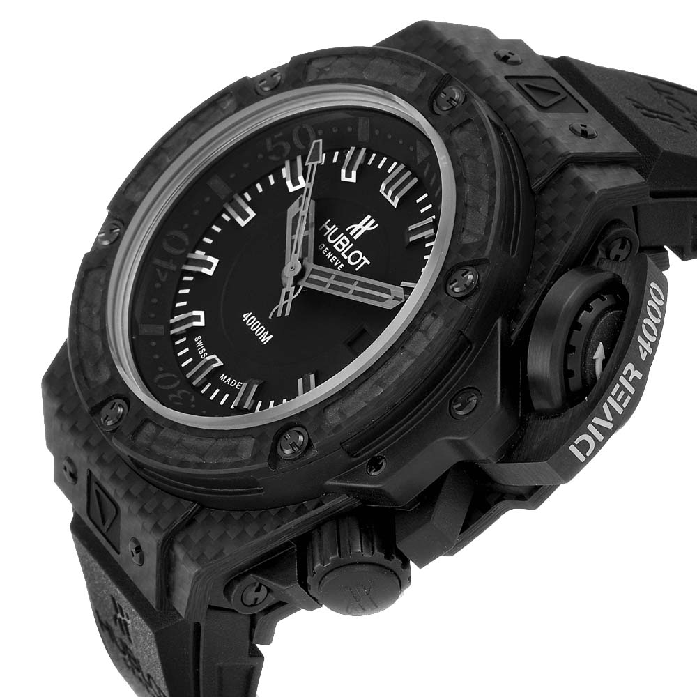 

Hublot Black Carbon Fiber Titanium Big Bang King Power Oceanographic 731.QX Men's Wristwatch 48 MM