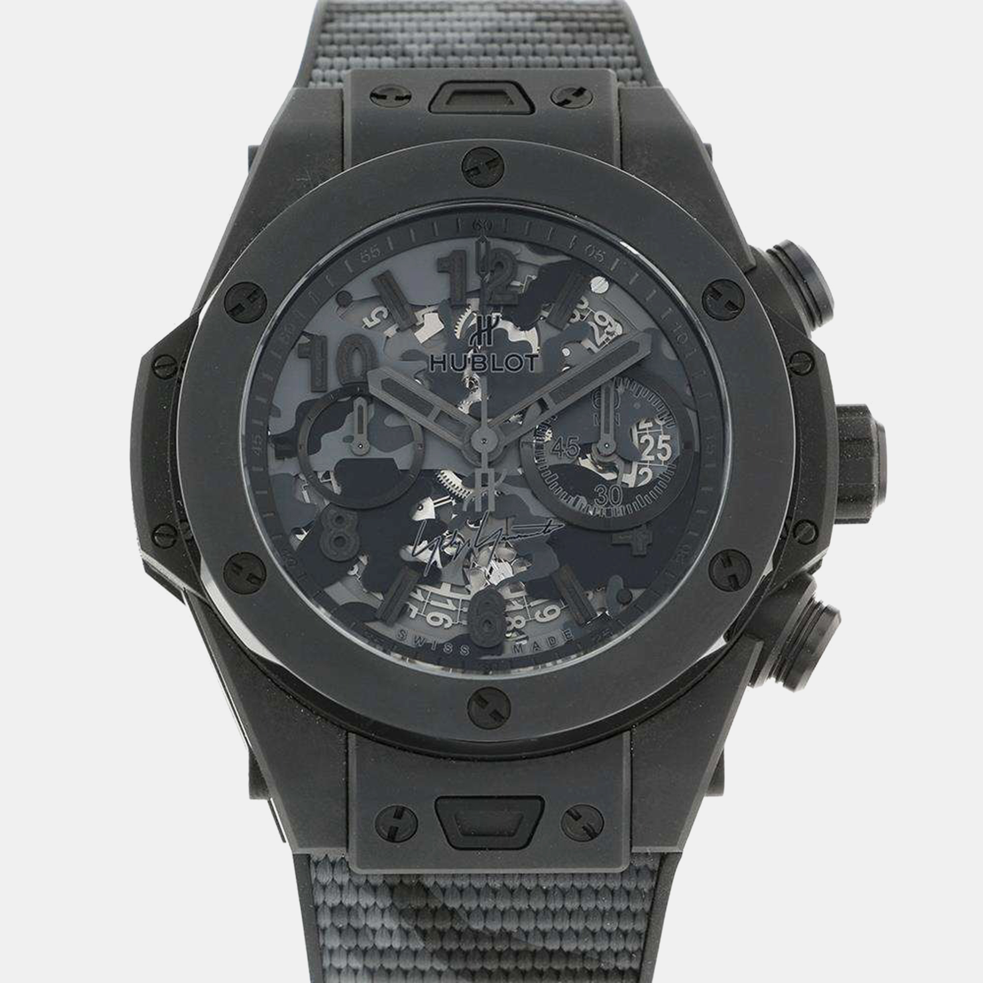 

Hublot Black Ceramic Big Bang 411.CI.1110.RX Automatic Men's Wristwatch 45 mm