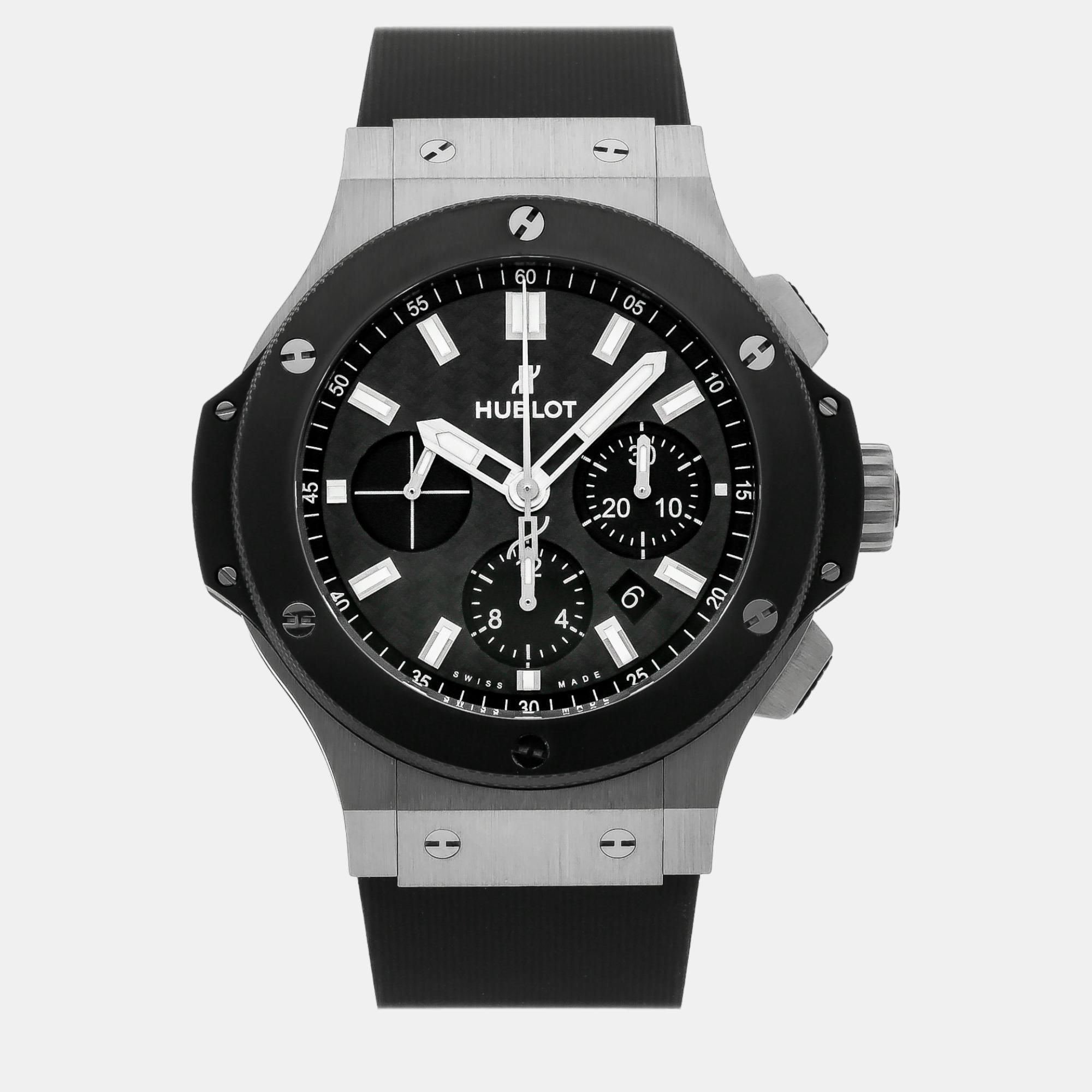 

Hublot Black Stainless Steel Big Bang 301.SM.1770.RX Automatic Men's Wristwatch 44 mm