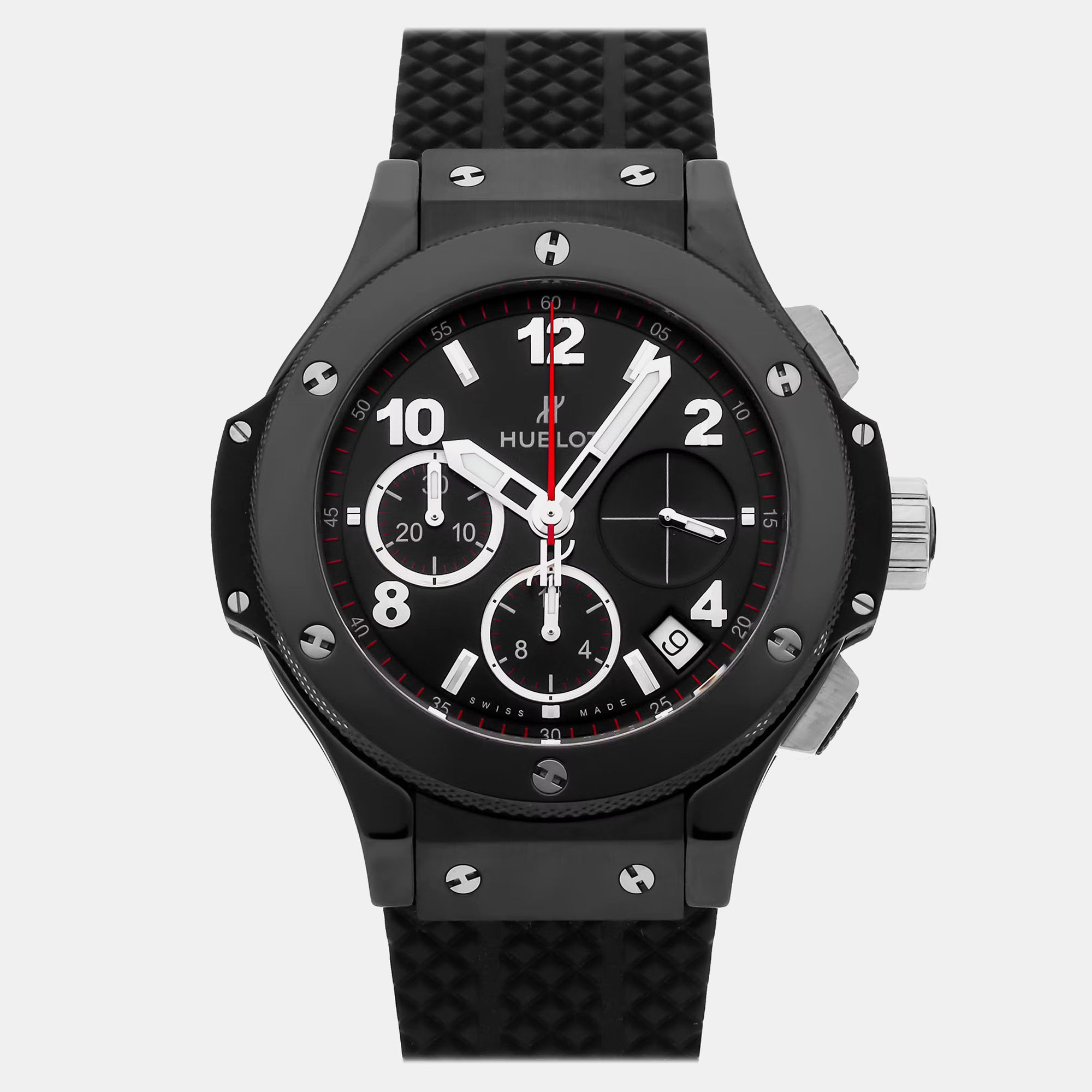 

Hublot Black Ceramic Big Bang Automatic Men's Wristwatch 41 mm