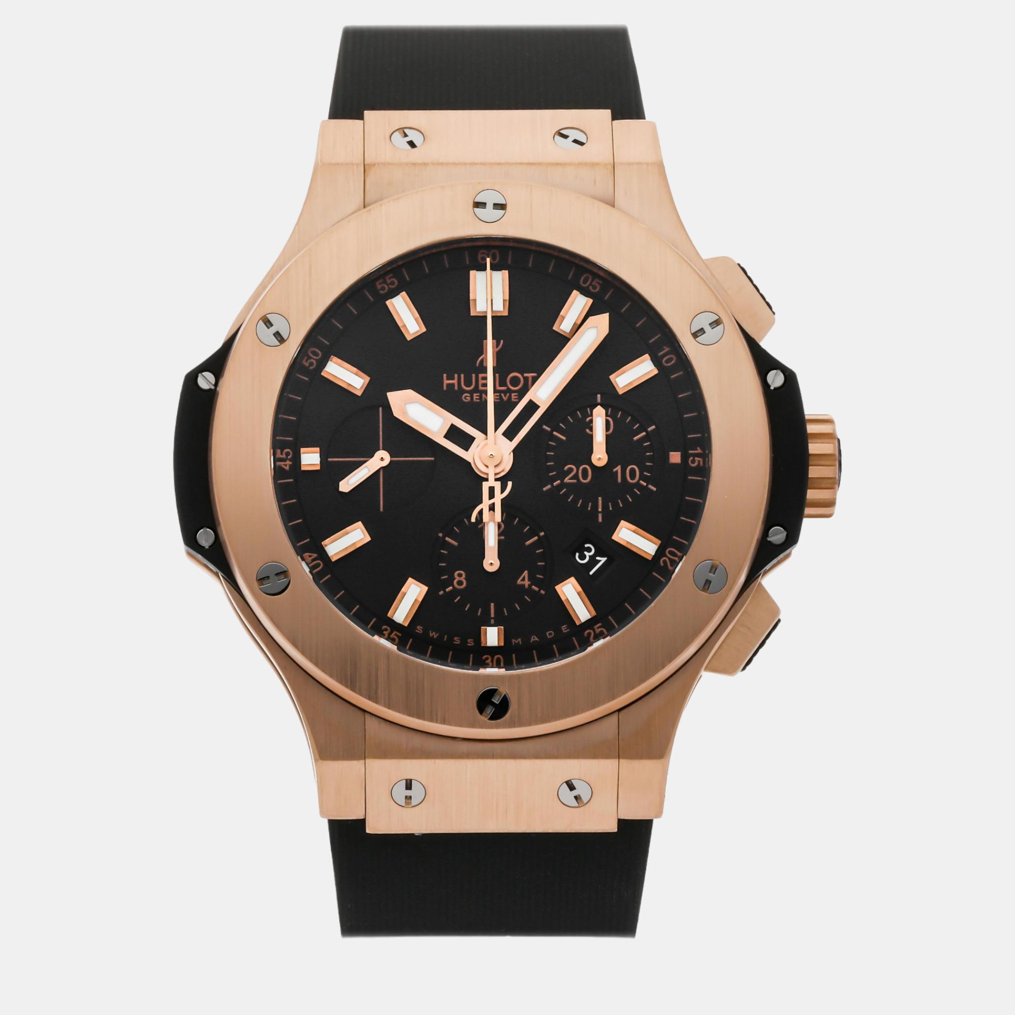 

Hublot Black 18k Rose Gold Big Bang 301.PX.1180.RX Automatic Men's Wristwatch 44 mm