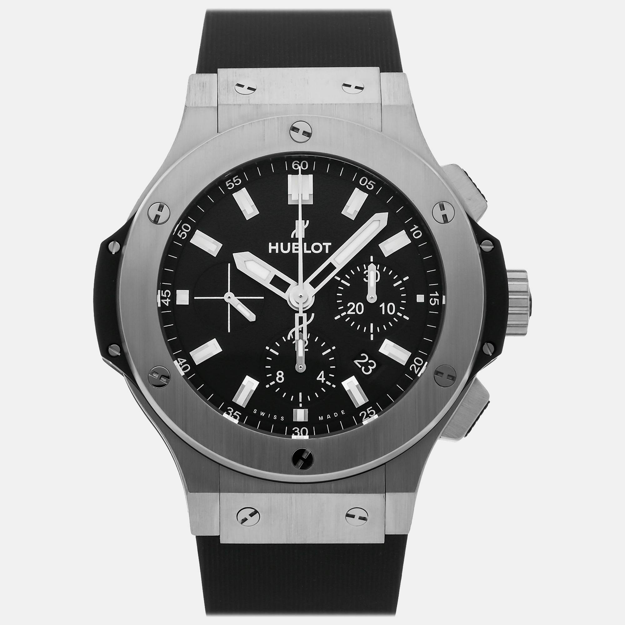 

Hublot Black Stainless Steel Big Bang 301.SX.1170.RX Automatic Men's Wristwatch 44 mm