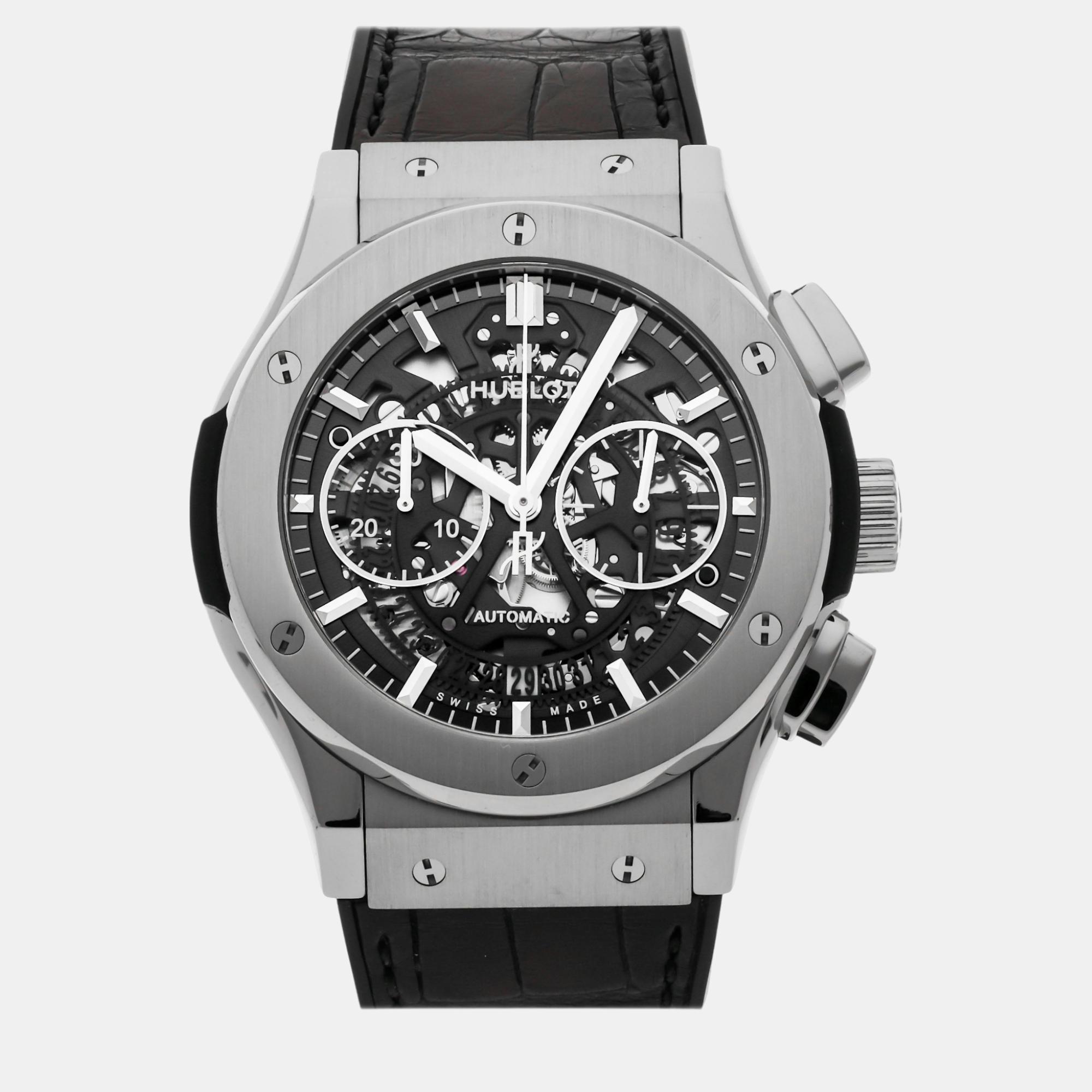 

Hublot Black Titanium Classic Fusion 525.NX.0170.LR Automatic Men's Wristwatch 45 mm