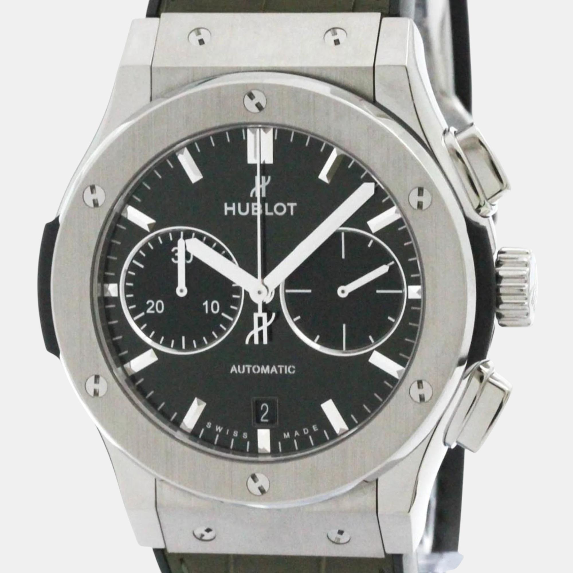 

Hublot Green Titanium Classic Fusion 521.NX.8970.LR Automatic Men's Wristwatch 45 mm