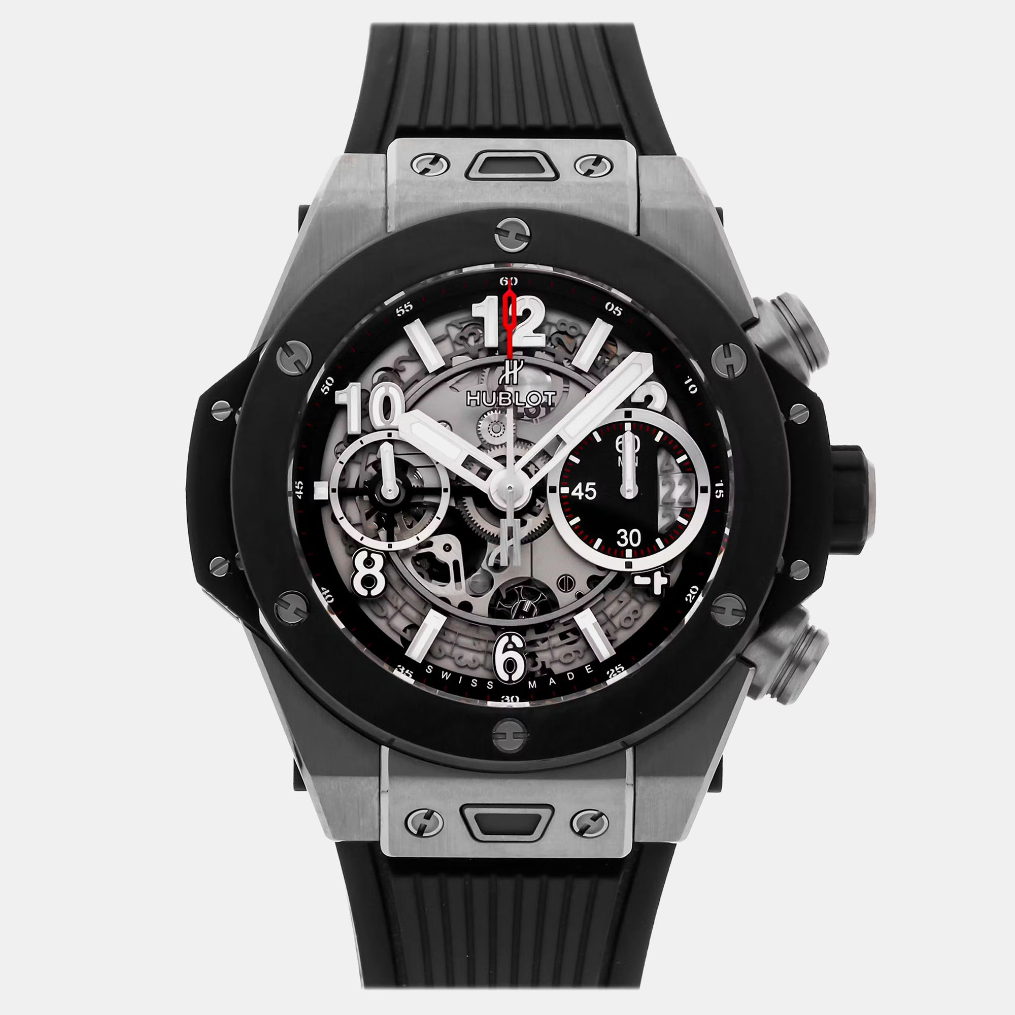 

Hublot Skeleton Titanium Big Bang 441.NM.1170.RX Automatic Men's Wristwatch 42 mm, Transparent