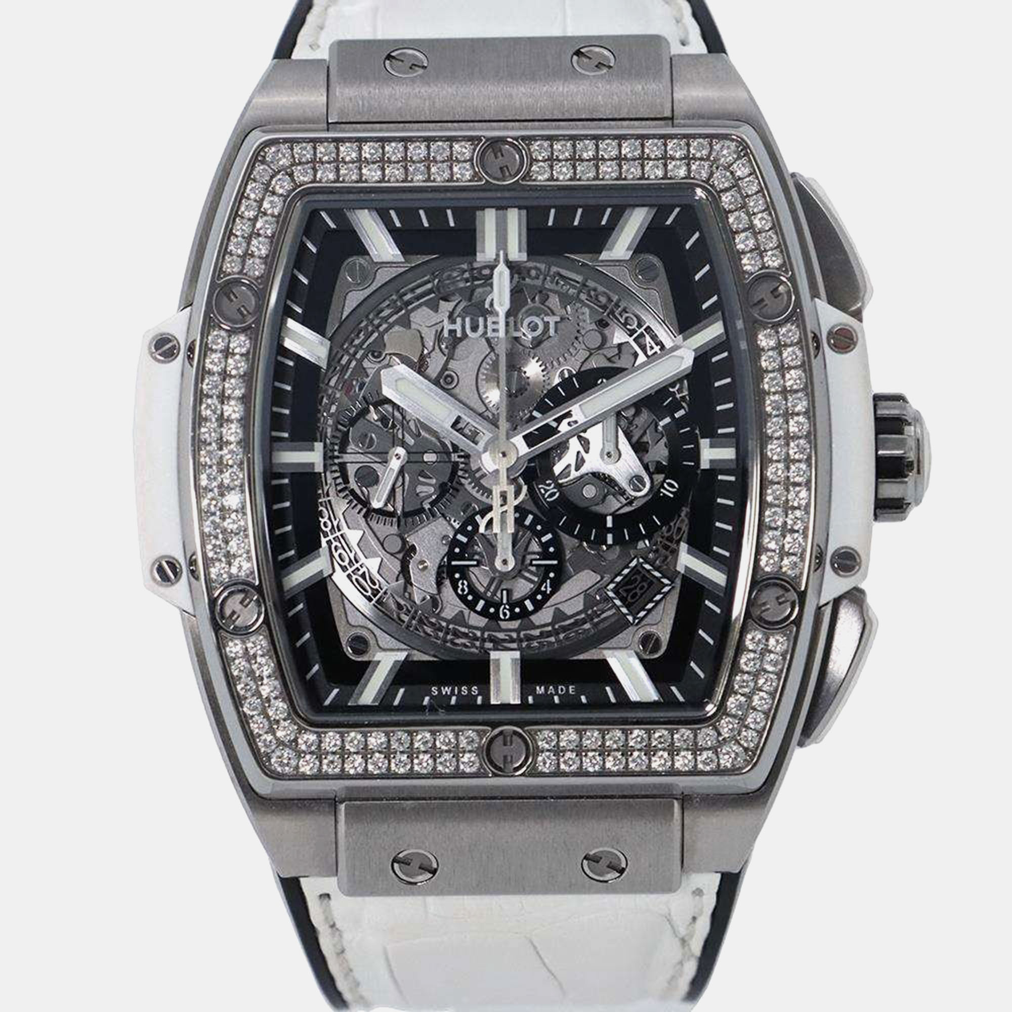 

Hublot Skeleton TI/Rubber Big Bang 601.NE.0172.LR.1104.JPN19 Automatic Men's Wristwatch 45 mm, Black