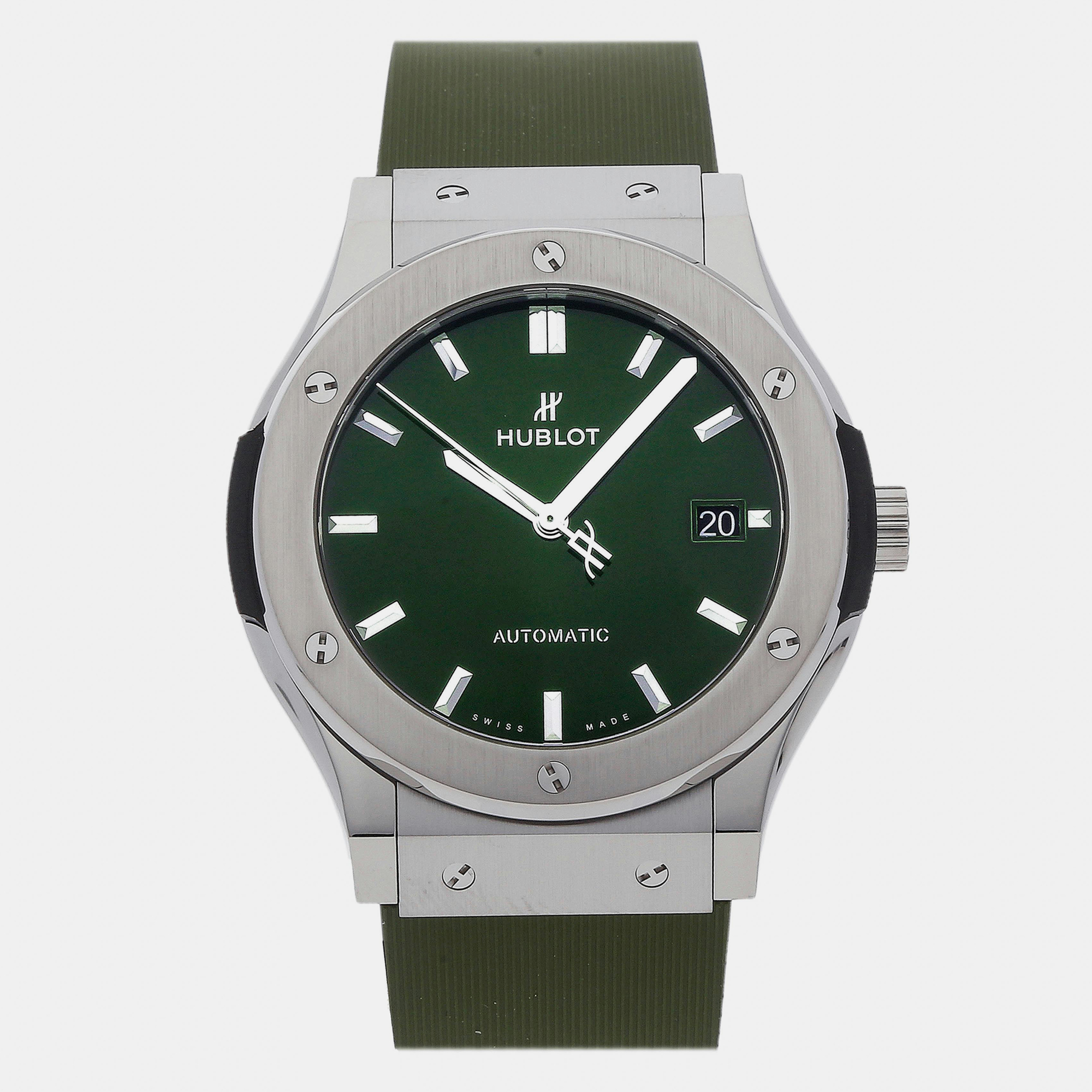 

Pre-Owned Hublot Classic Fusion 511.NX.8970.RX, Green