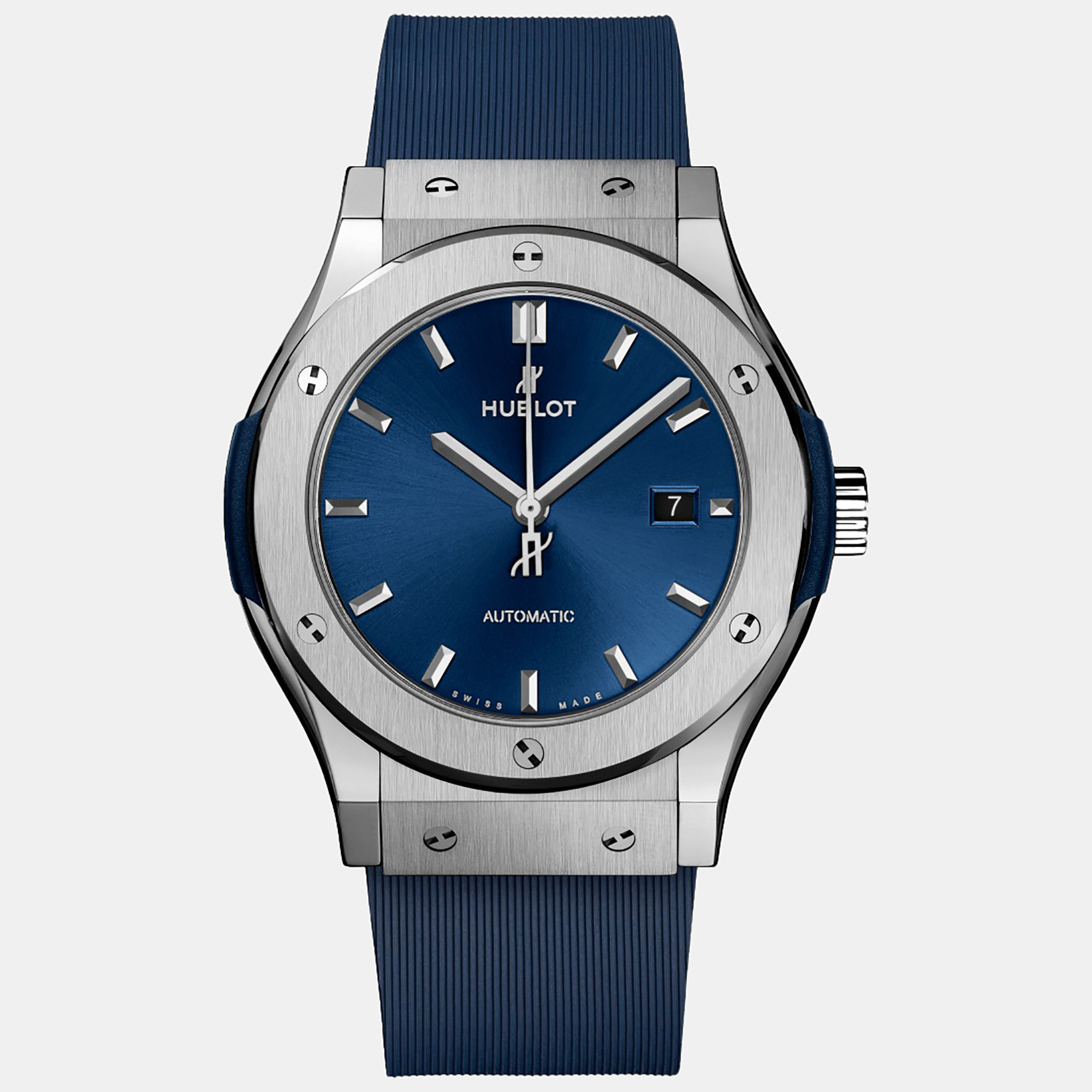 

Hublot Blue Titanium Classic Fusion Men's Wristwatch 42 mm