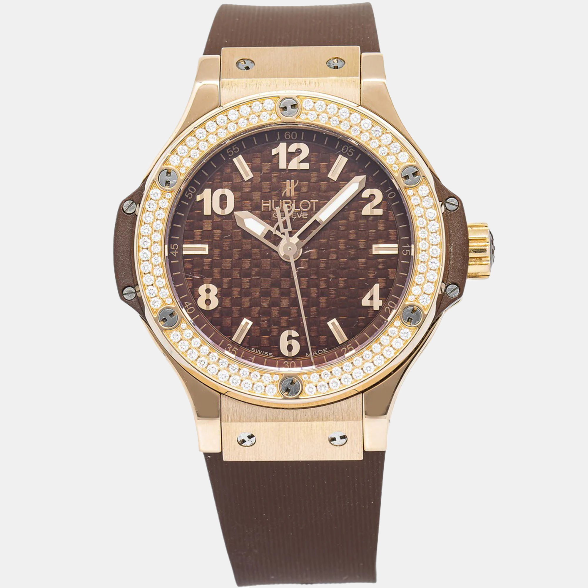 Hublot Big Bang 361.PC.3380.RC.1104 Quartz Cappuccino 18k Rose Men’s Wristwatch 38mm