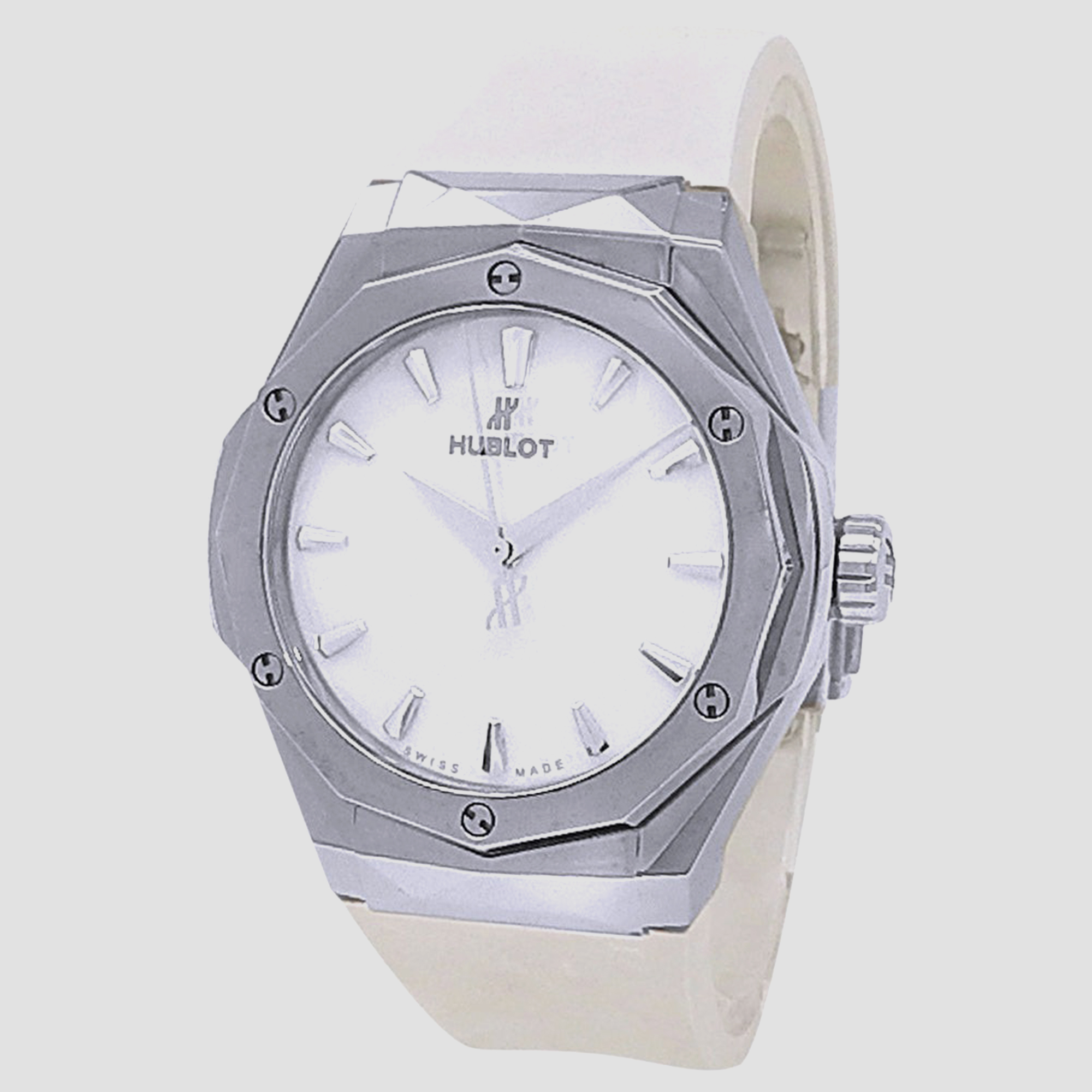 Hublot Classic Fusion 550.NS.2200.RW.ORL20 Automatic White Titanium Men’s Wristwatch 40 mm