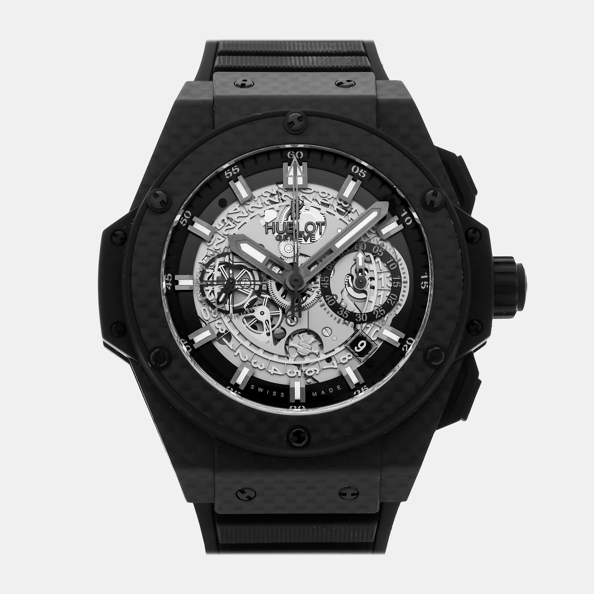 

Pre-Owned Hublot King Power Unico All Carbon Chronograph 701.QX.0140.RX 48 mm, Metallic