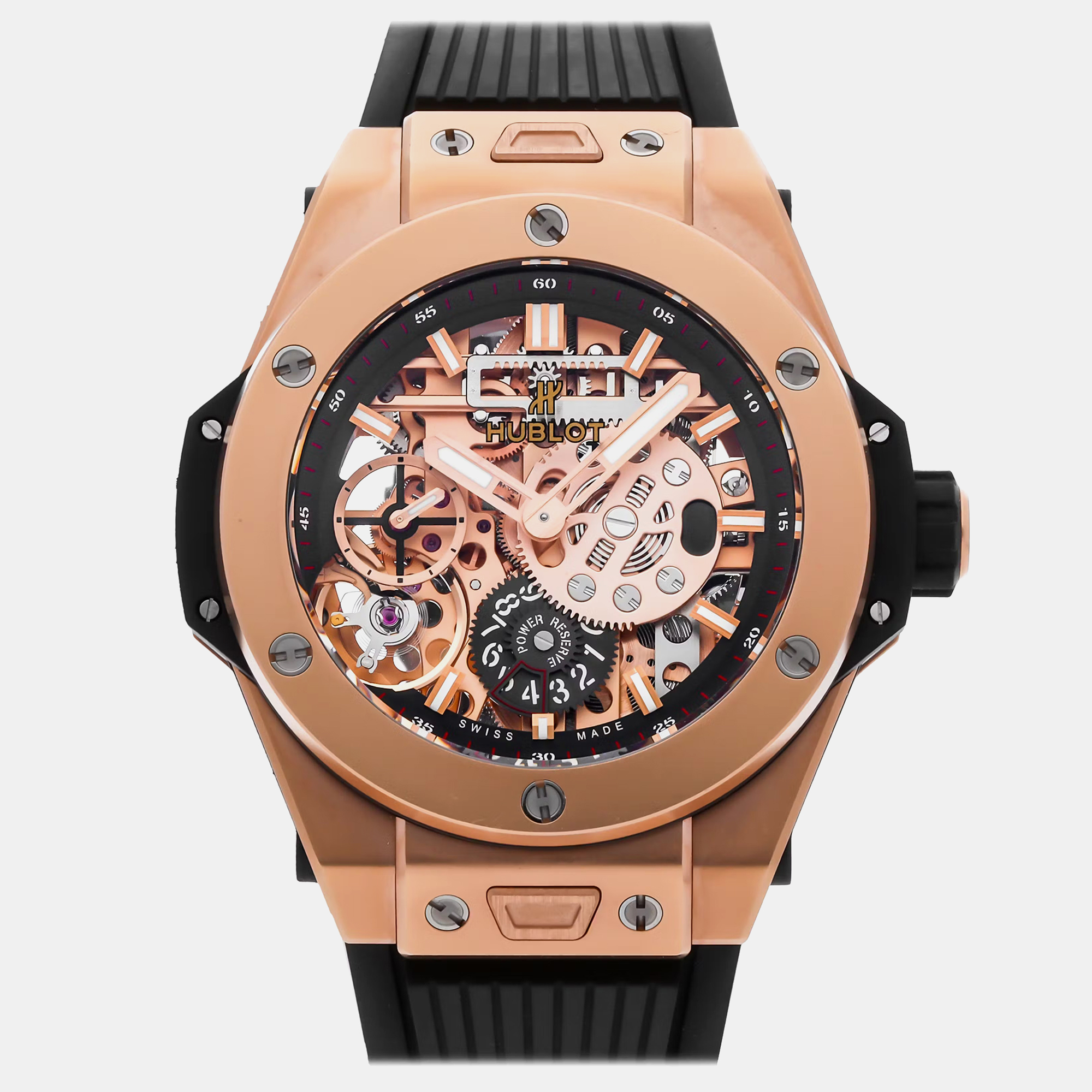 

Pre-Owned Hublot Big Bang Meca-10 King Gold 414.OI.1123.RX, Black