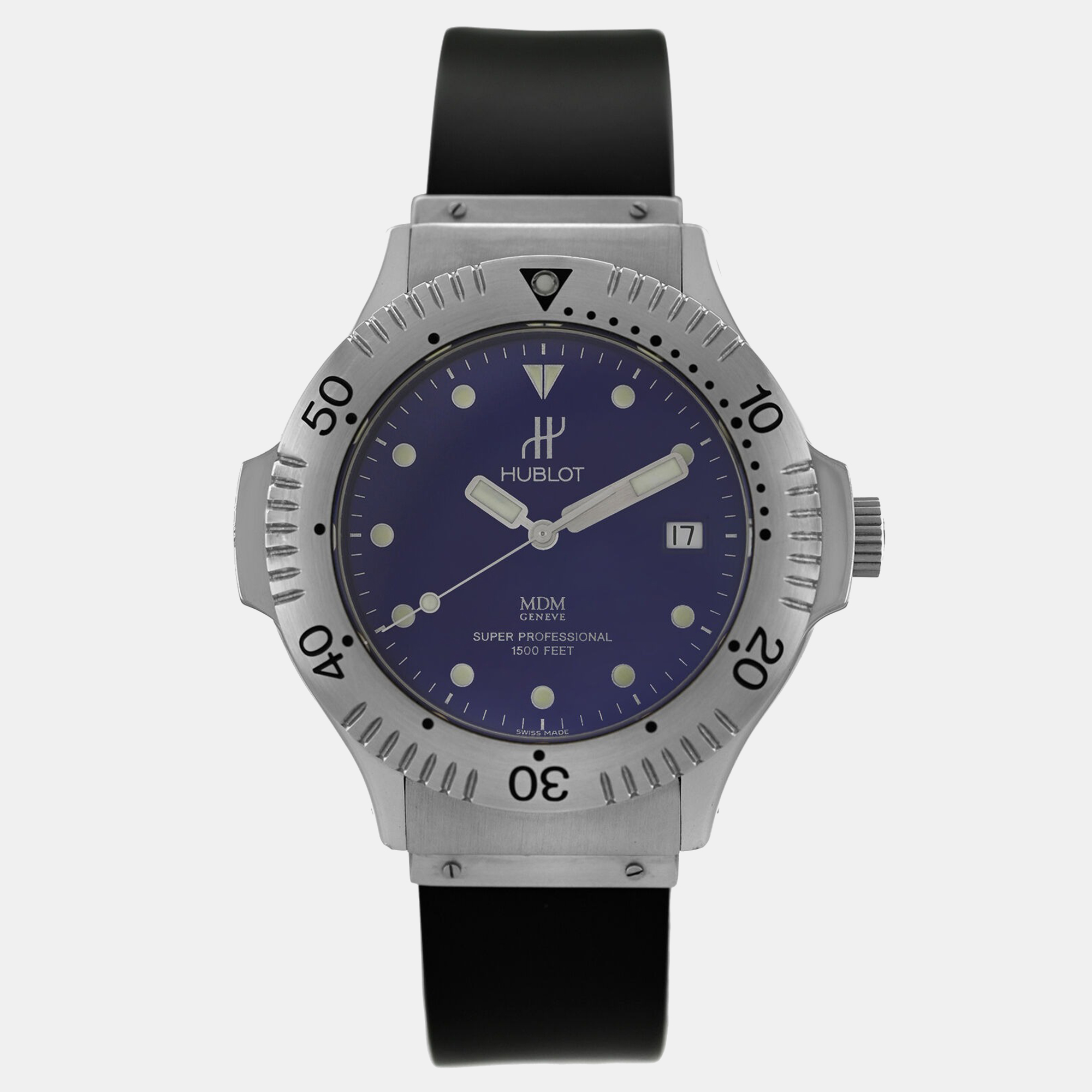 

Hublot MDM 1850.1 Automatic Blue Stainless Steel Men's Wristwatch 41 mm