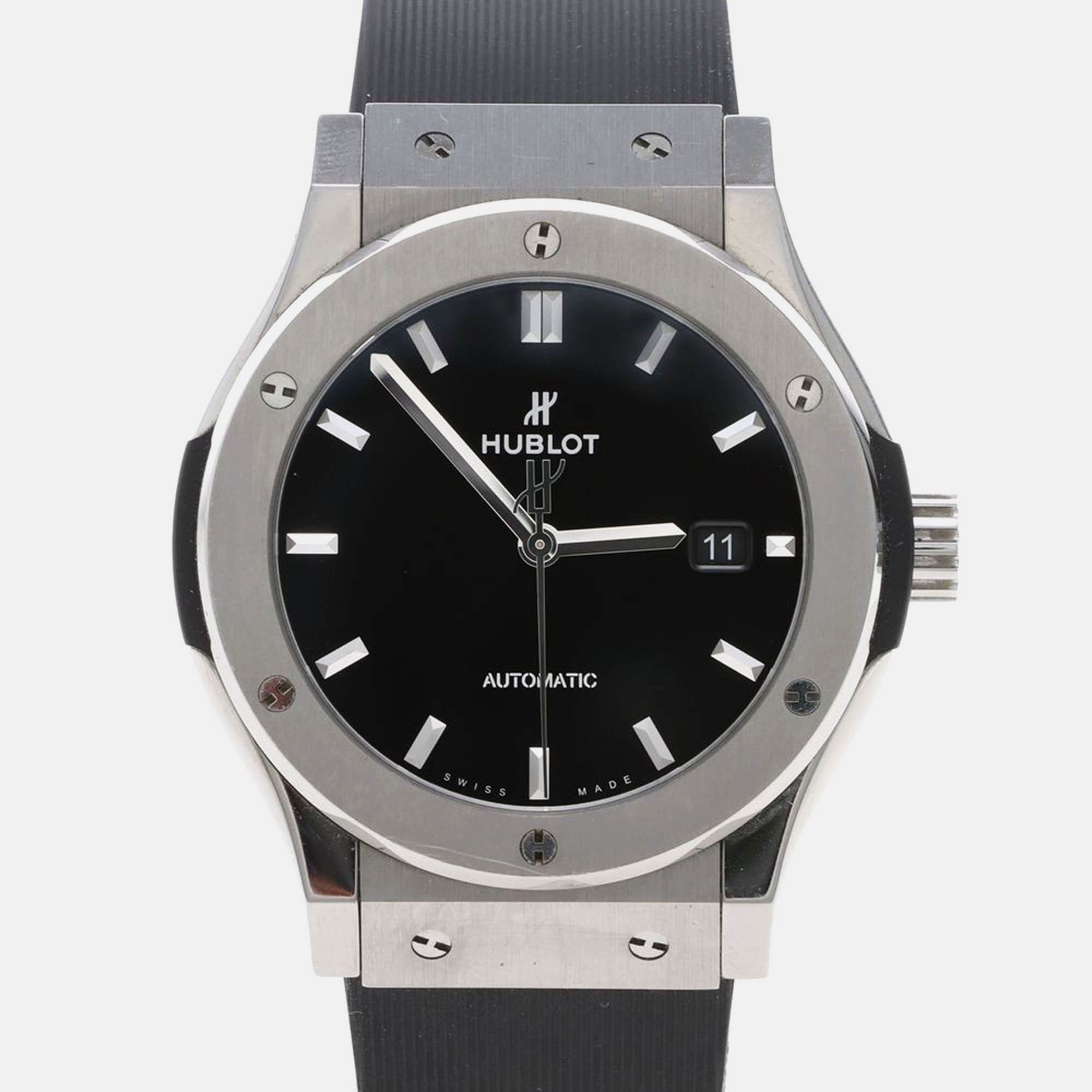 

Hublot Classic Fusion 542.NX.1270.RX Automatic Titanium Men's Wristwatch 42 mm, Black