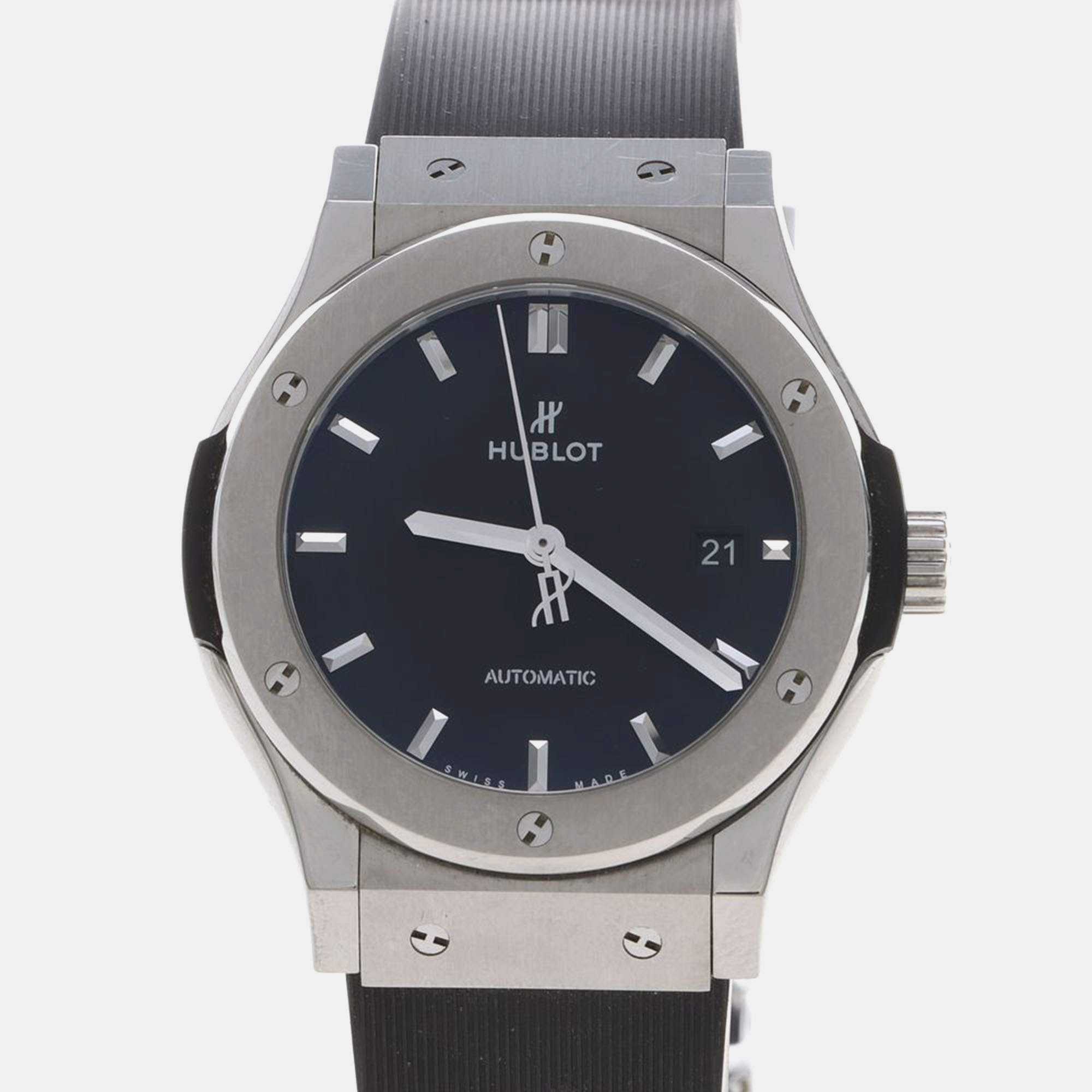 

Hublot Classic Fusion 542.NX.1171.LR Automatic Titanium Men's Wristwatch 42 mm, Black