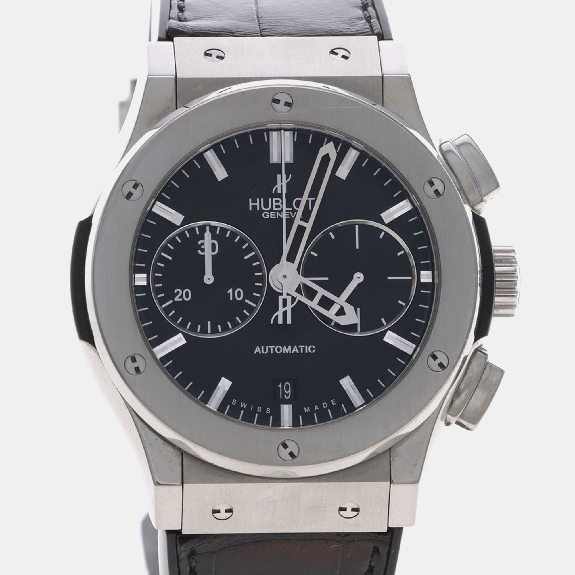 

Hublot Classic Fusion 521.NX.1170.LR Automatic Titanium Men's Wristwatch 45 mm, Black