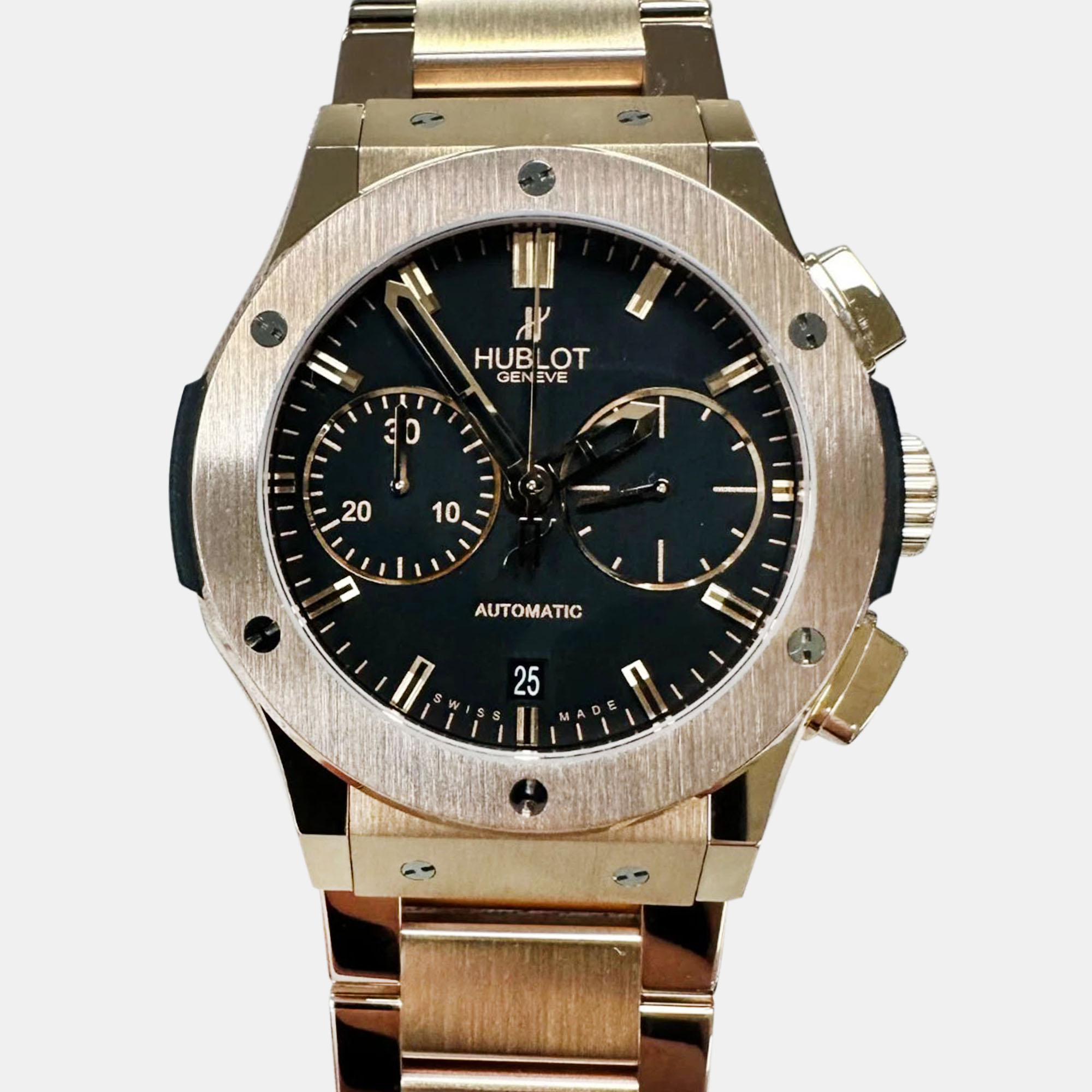 

Hublot Classic Fusion 521.OX.1180.OX Automatic Black 18K Rose Gold Men's Wristwatch 45 mm
