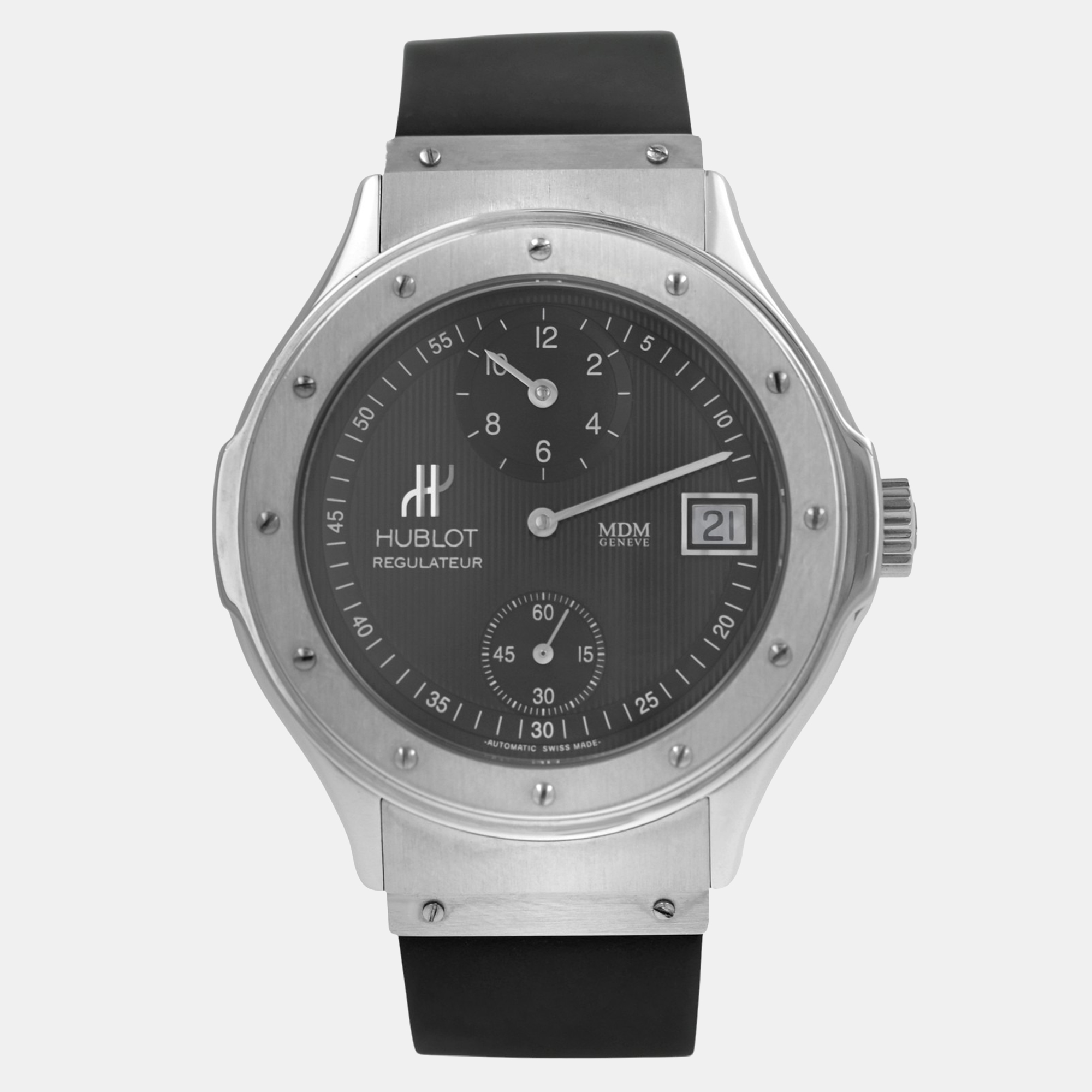 

Hublot Classic MDM 1860.1 Automatic Stainless Steel Men's Wristwatch 38 mm, Black