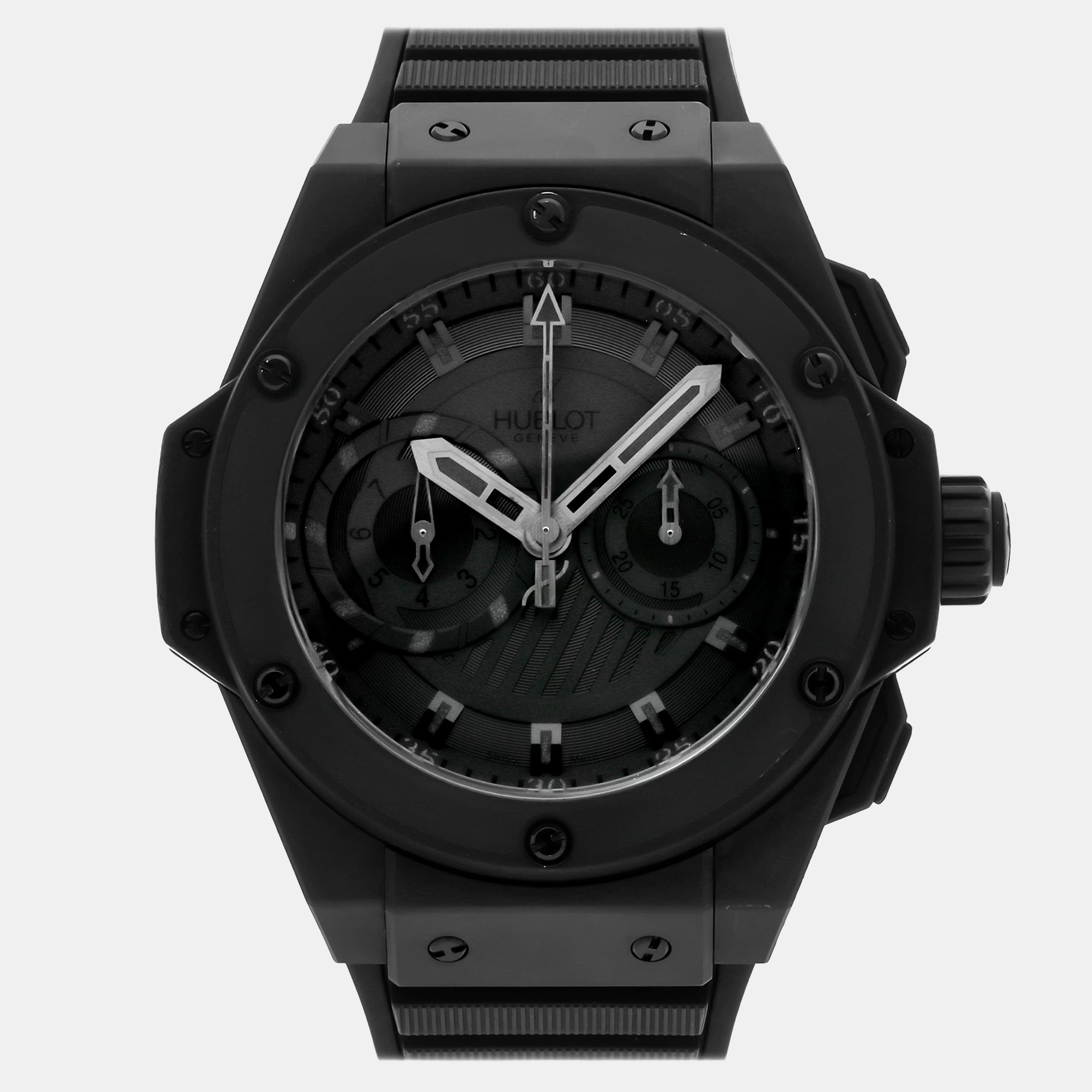 Pre-Owned Hublot Big Bang King Power “Foudroyante” 715.CI.1110.RX Black Automatic Ceramic Men’s Wristwatch 48 mm