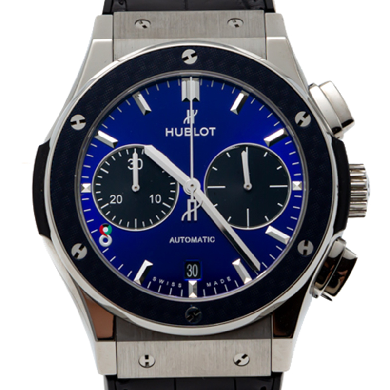 

Hublot Blue Titanium Classic Fusion Kuwait Special Edition