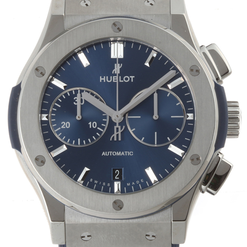 

Hublot Blue Titanium and Rubber Classic Fusion Chronograph