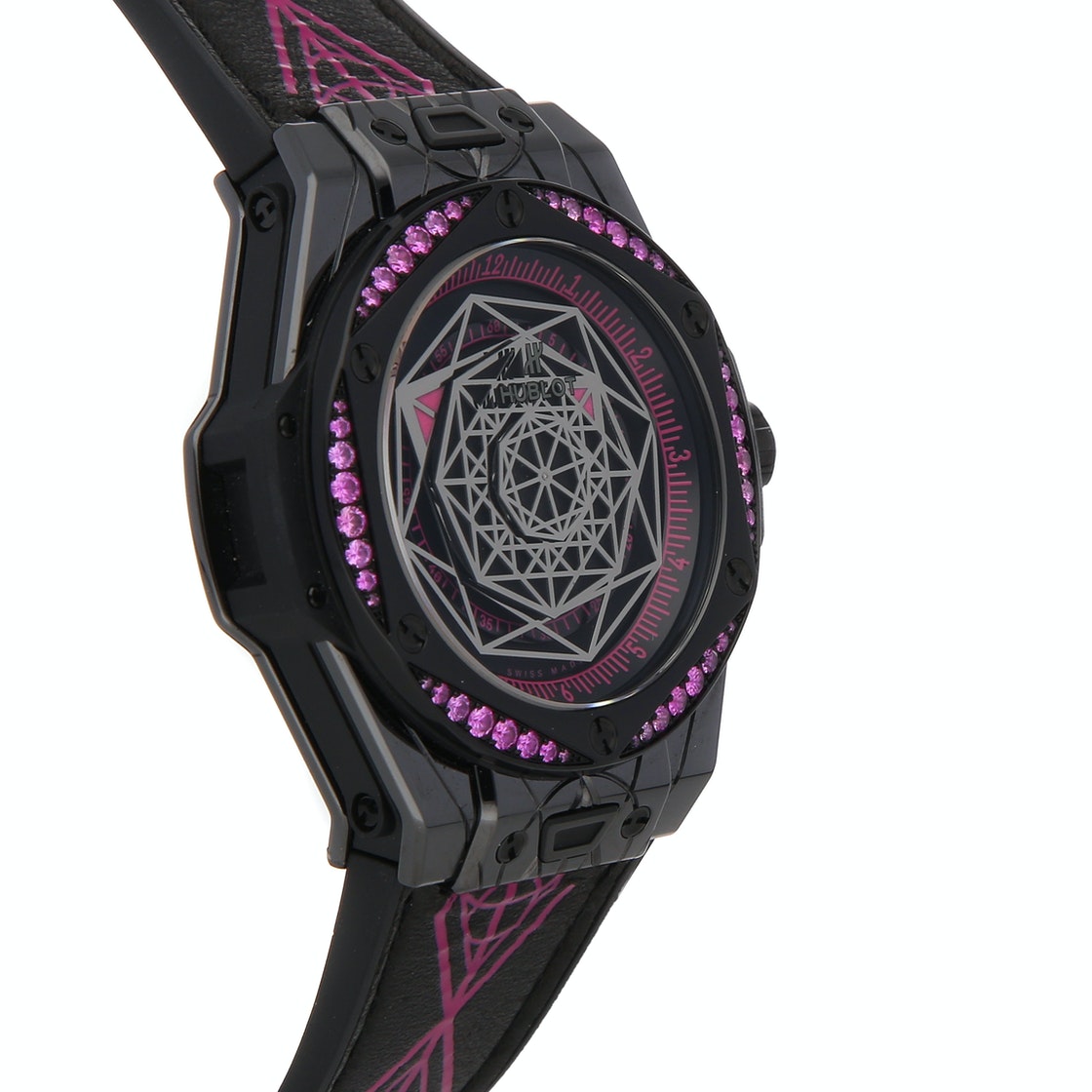 

Hublot Black/Purple Sapphire Ceramic Big Bang Sang Bleu Limited Edition