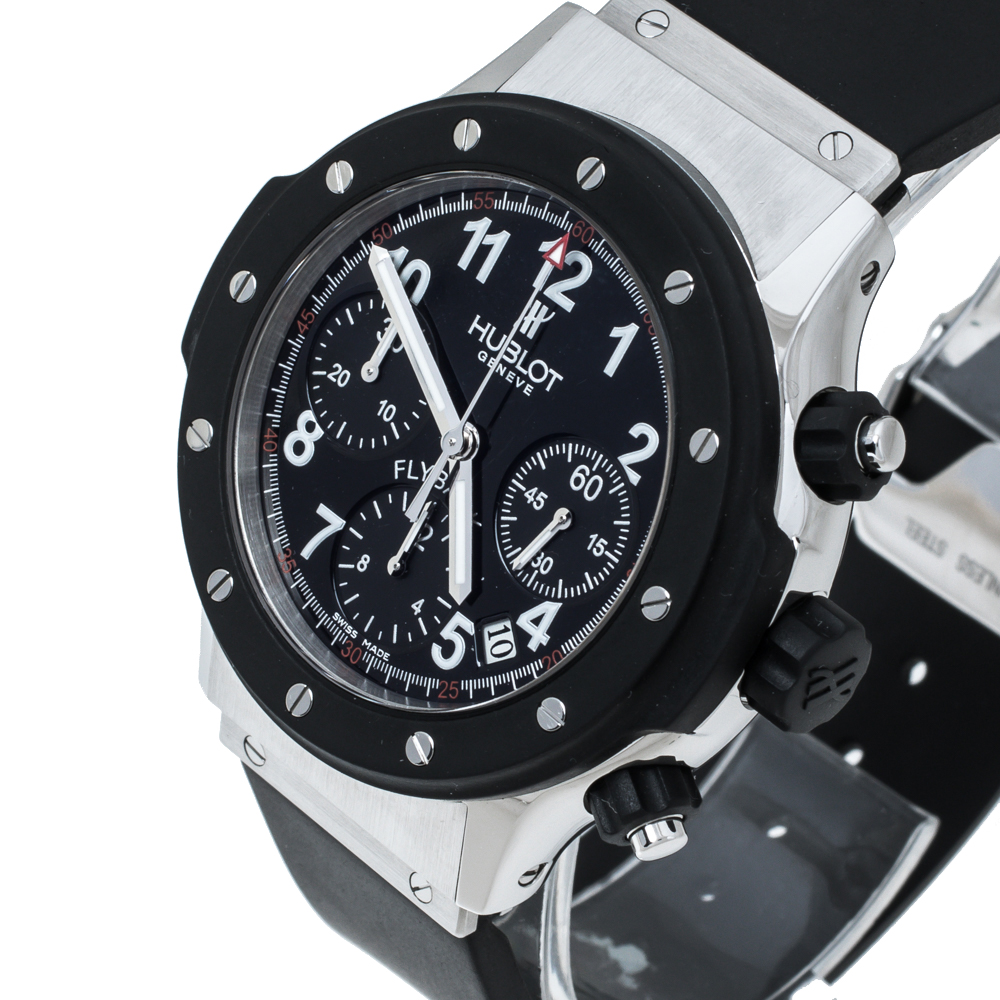 

Hublot Black Rubber and Stainless Steel Super B Flyback