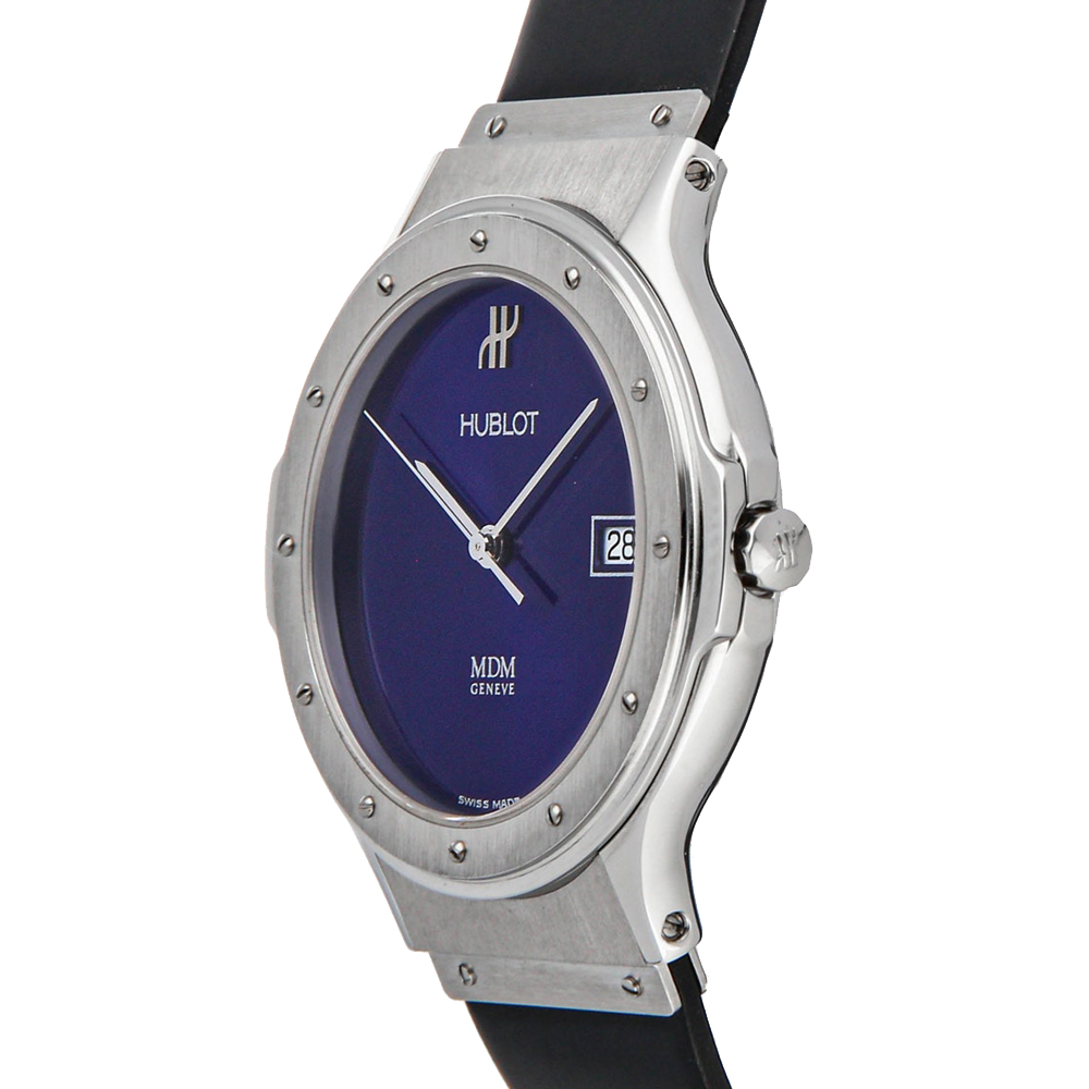 

Hublot Blue Stainless Steel MDM Classic