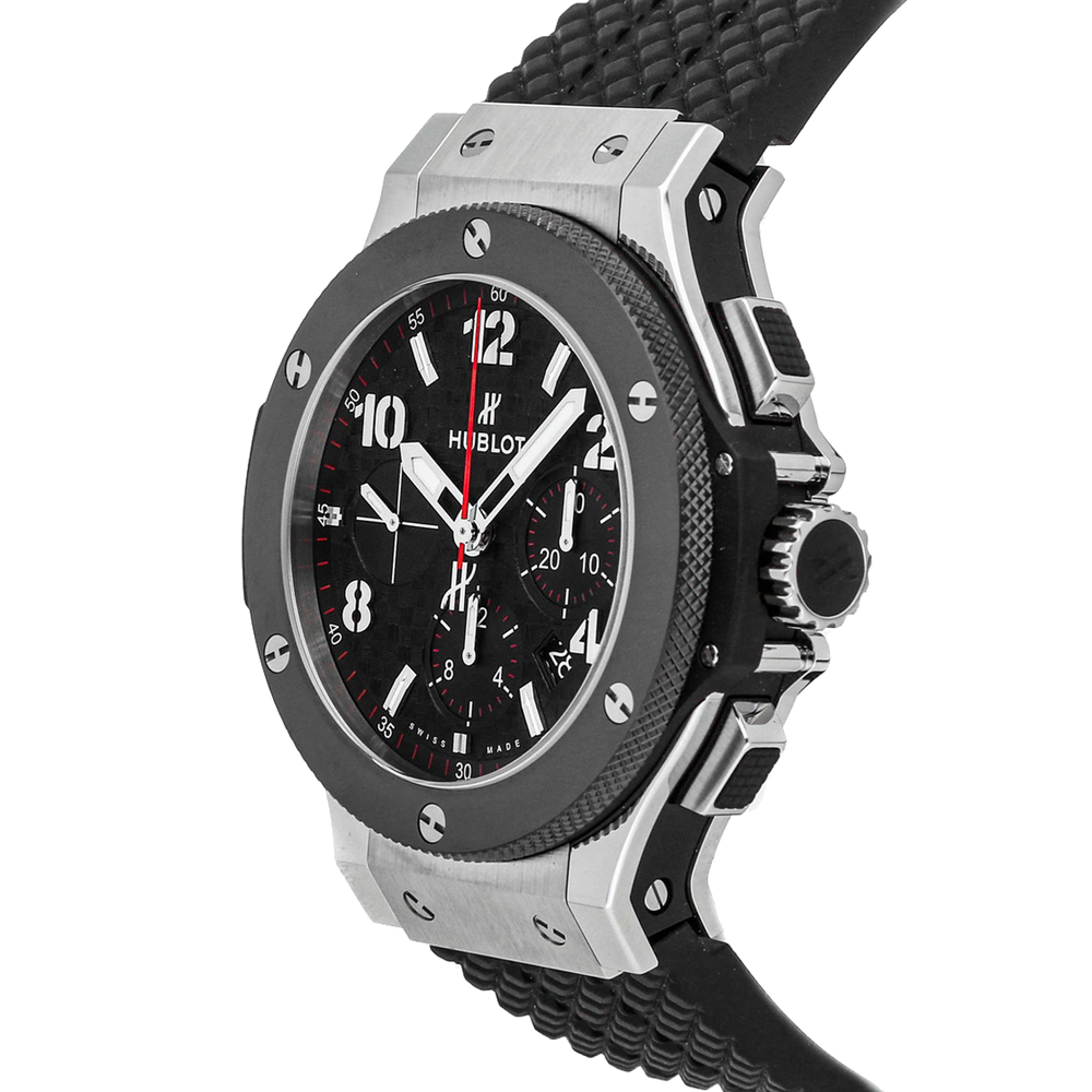 

Hublot Black Stainless Steel And Ceramic Big Bang Steel Ceramic Chronograph