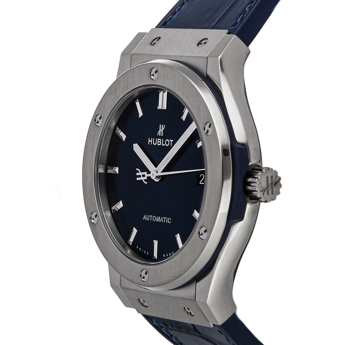 

Hublot Blue Titanium Classic Fusion 511.NX.7170.LR Men's Wristwatch 45 MM