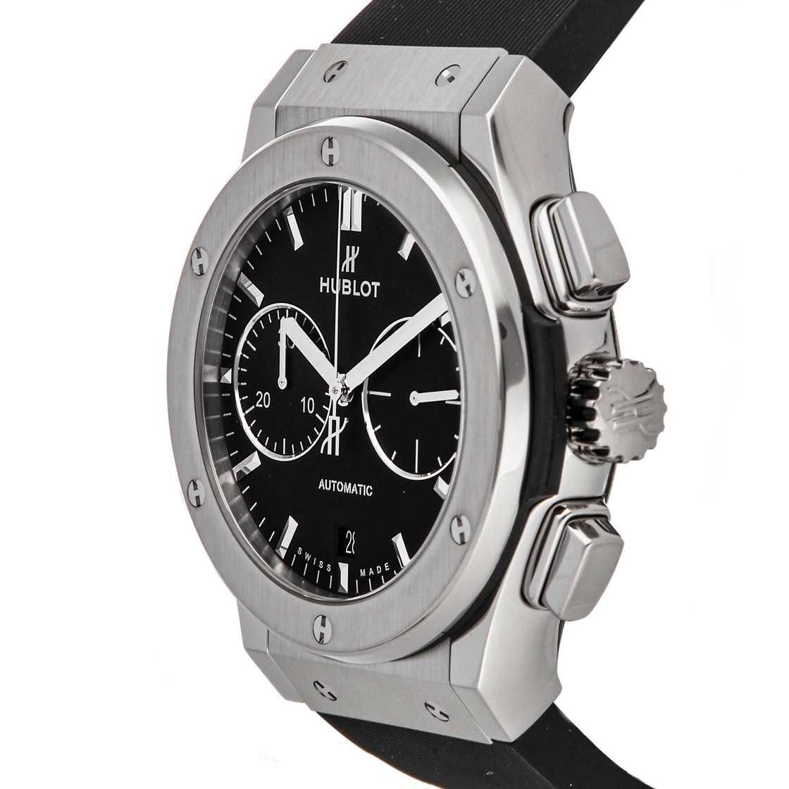 

Hublot Black Titanium Classic Fusion Chronograph 521.NX.1171.RX Men's Wristwatch 45 MM