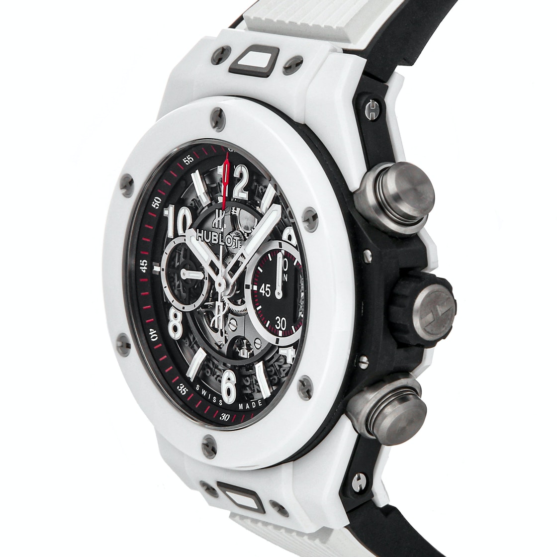 

Hublot Grey Ceramic And Titanium Big Bang Unico 411.HX.1170.RX Men's Wristwatch 45 MM