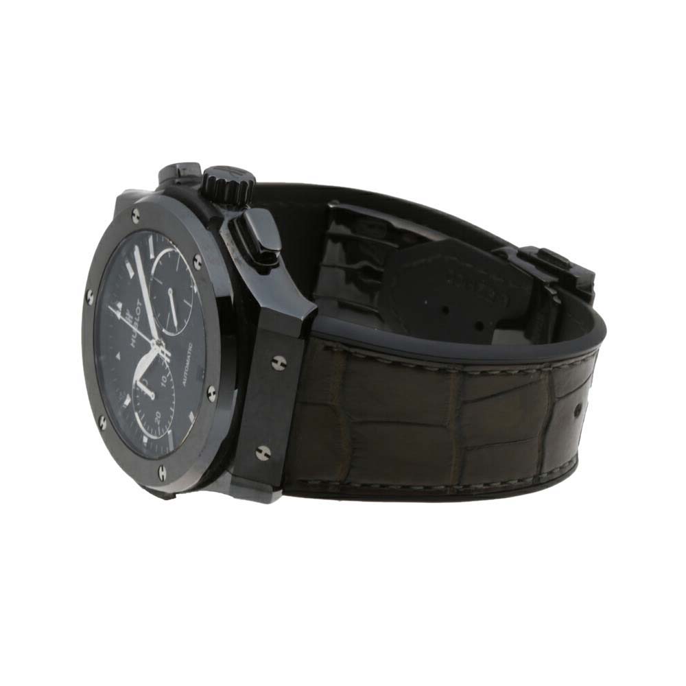 

Hublot Black Ceramic Classic Fusion Chronograph Black Magic 521.CM.1171.R Men's Wristwatch 45 MM