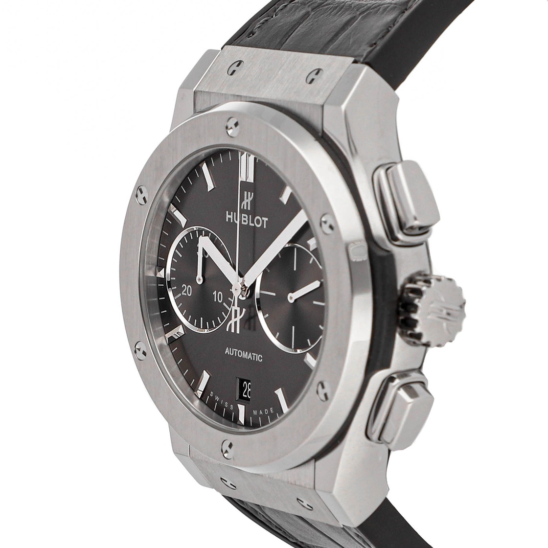 

Hublot Grey Titanium Classic Fusion Racing Chronograph 521.NX.7071.LR Men's Wristwatch 45 MM