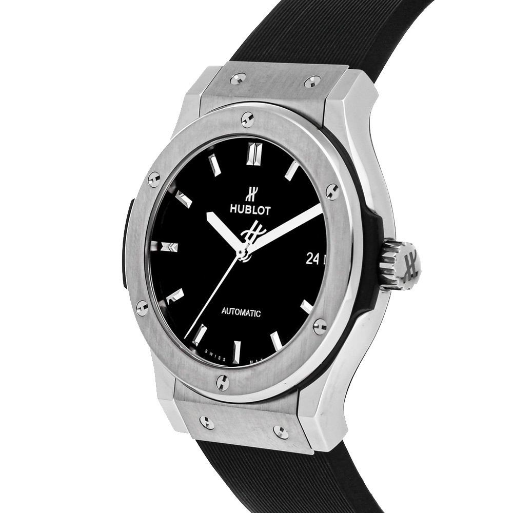 

Hublot Black Titanium Classic Fusion 542.NX.1171.RX Men's Wristwatch 42 MM
