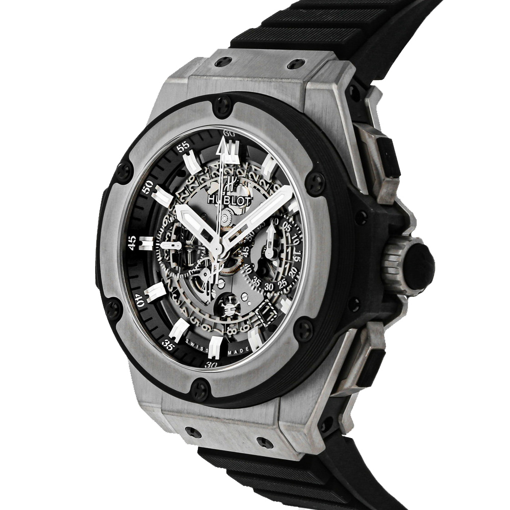 

Hublot Grey Titanium Big Bang King Power Unico Chronograph 701.NX.0170.RX Men's Wristwatch 48 MM