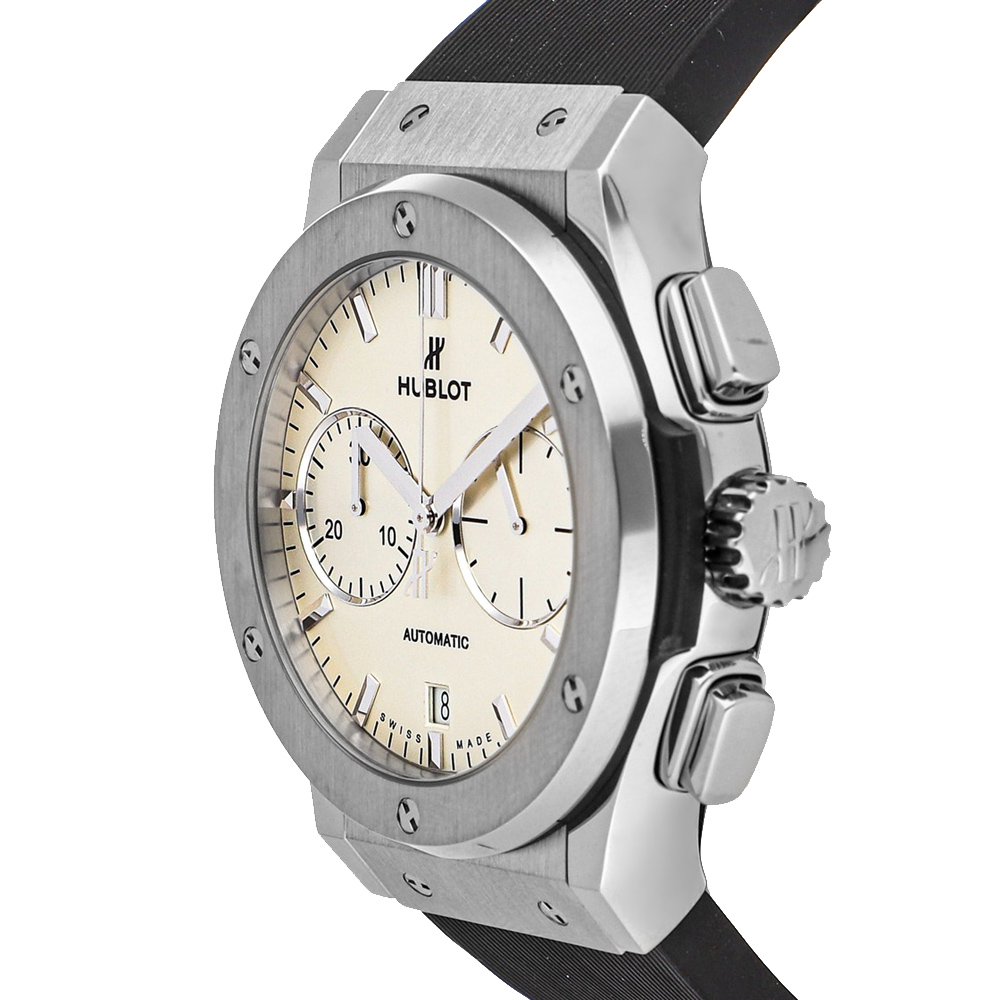 

Hublot Silver Titanium Classic Fusion Chronograph 521.NX.2611.RX Men's Wristwatch 45 MM