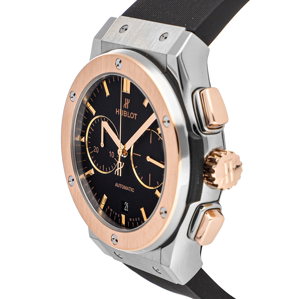 

Hublot Black 18K Rose Gold And Titanium Classic Fusion Chronograph 521.NO.1181.RX Men's Wristwatch 45 MM