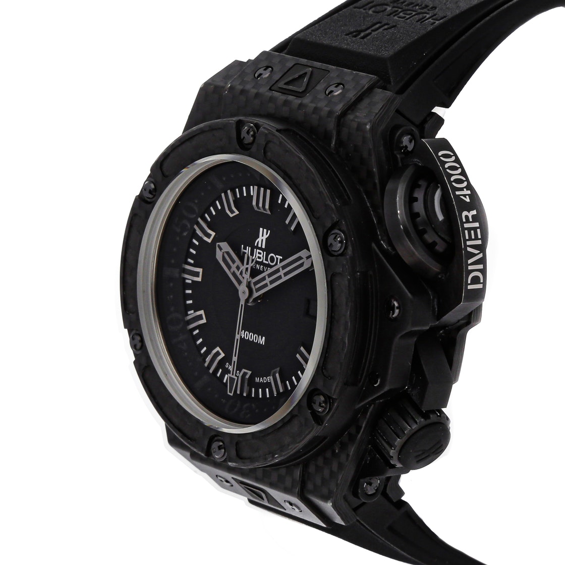 

Hublot Black Carbon Fiber King Power Oceanographic 4000 Limited Edition 731.QX.1140.RX Men's Wristwatch 48 MM