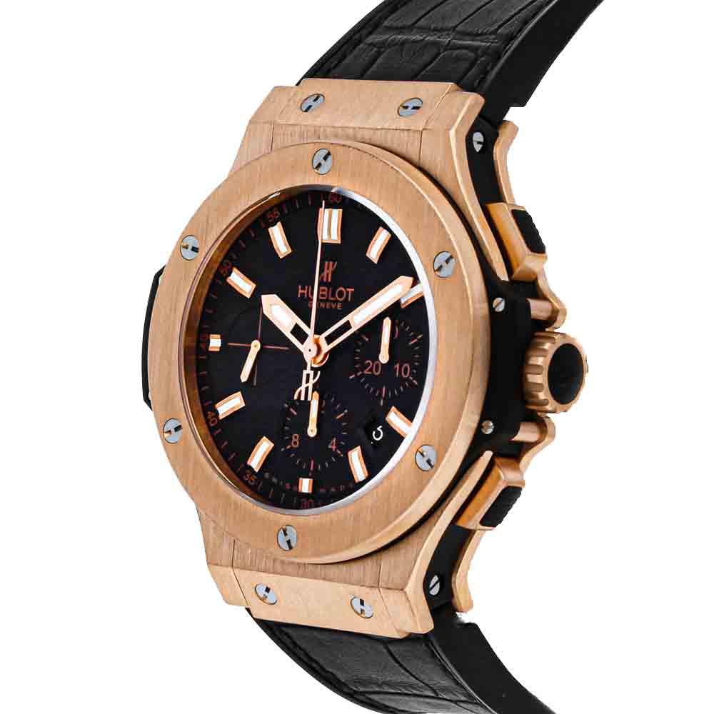 

Hublot Black 18K Rose Gold Big Bang Chronograph 301.PX.1180.RX Men's Wristwatch 44 MM