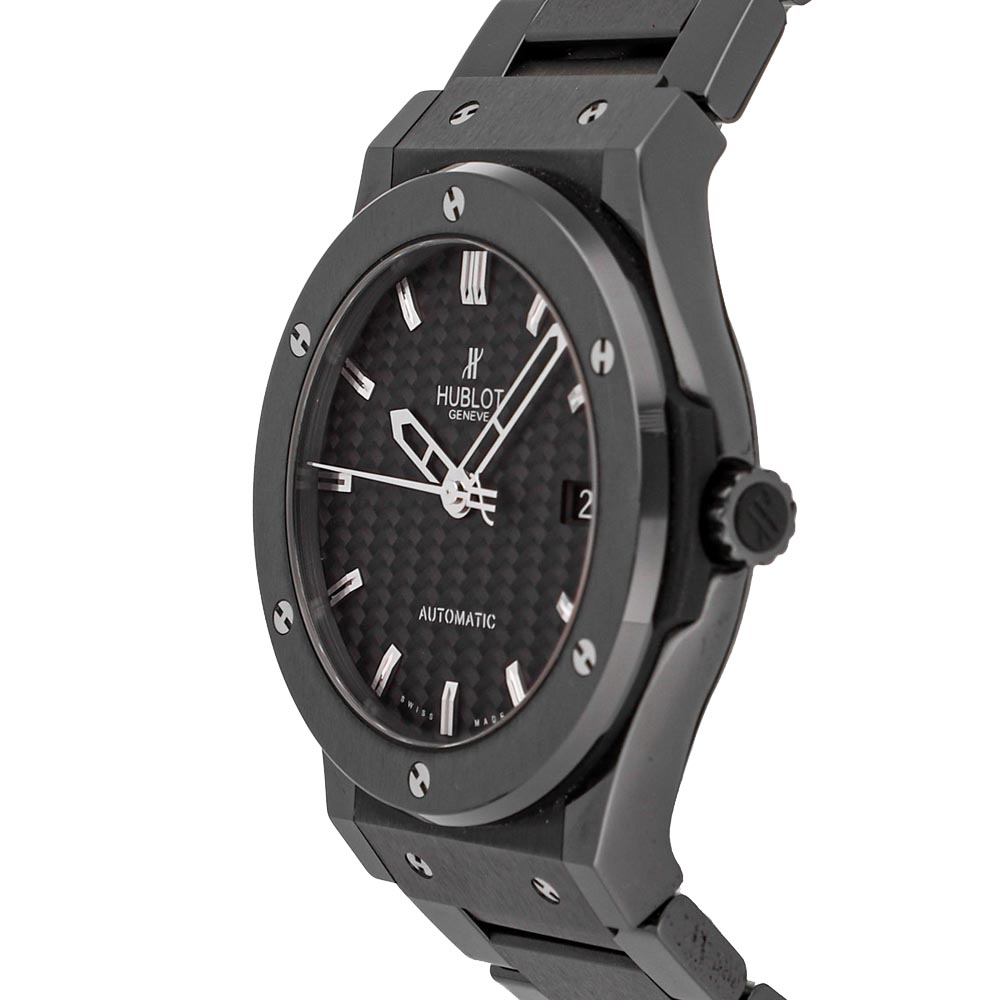 

Hublot Black Ceramic Classic Fusion 511.CM.1770.CM Men's Wristwatch 45 MM