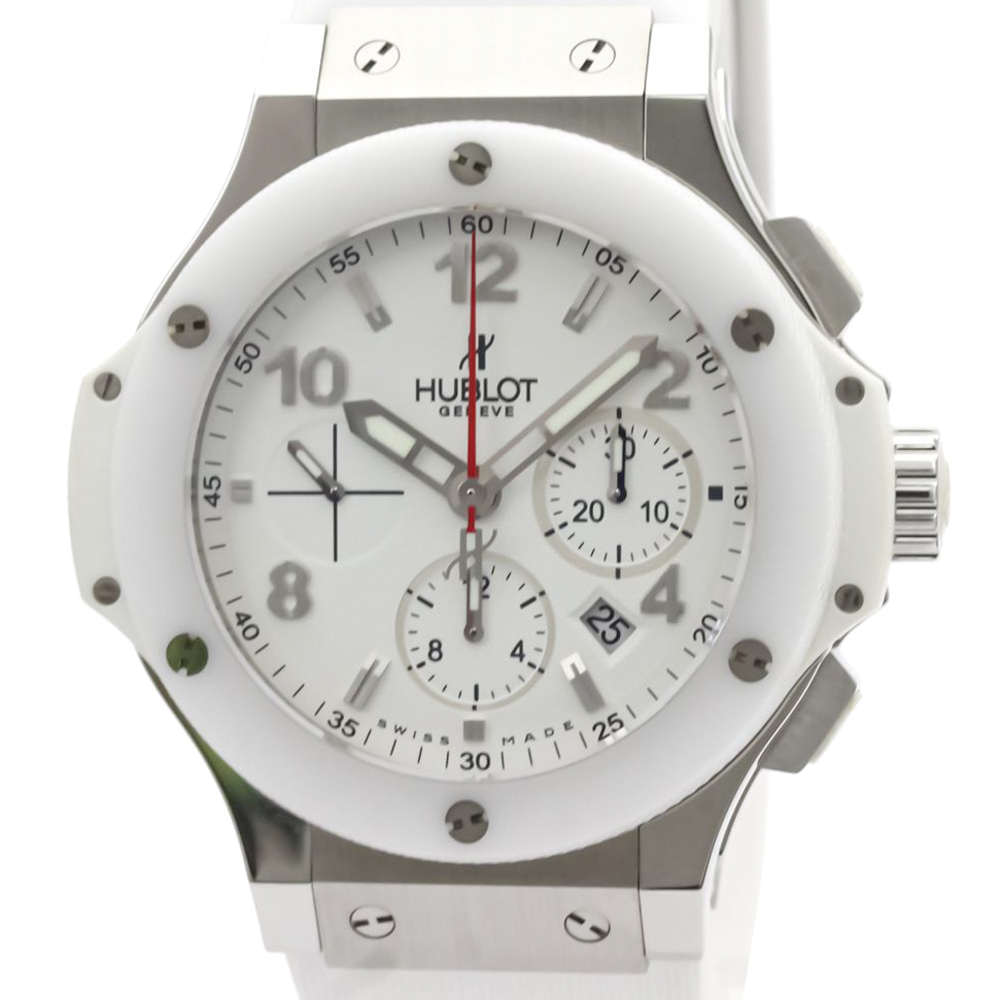 

Hublot White Ceramic And Stainless Steel Big Bang 301.SE.230.RW Chronograph Automatic Men's Wristwatch 44 MM