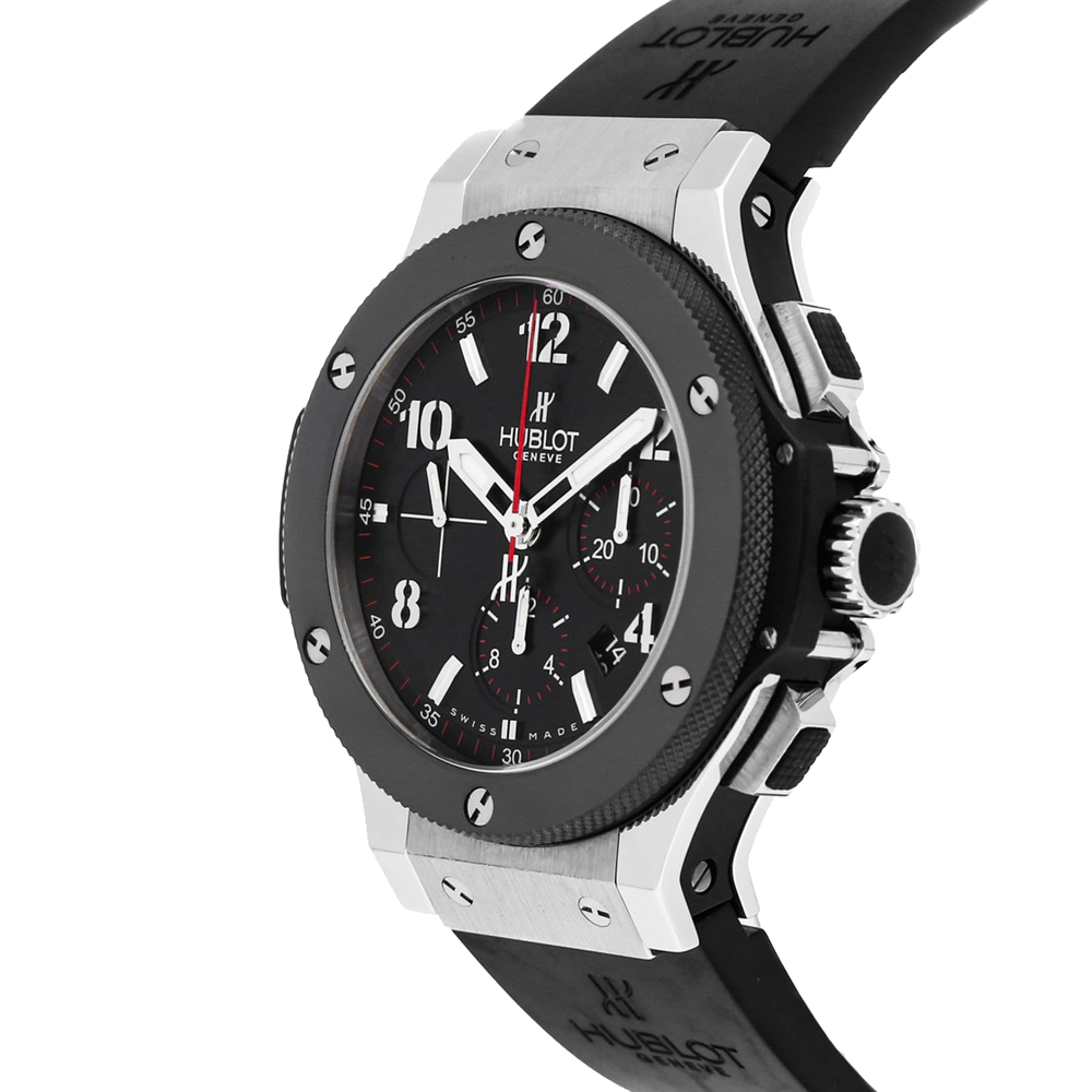 

Hublot Black Stainless Steel Big Bang Chronograph 301.SB.131.RX Men's Wristwatch 44 MM