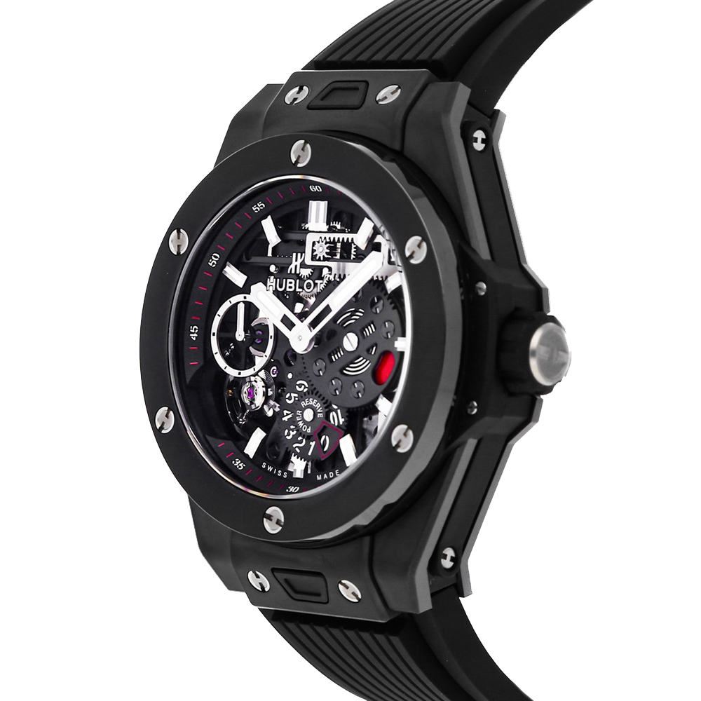 

Hublot Black Ceramic Big Bang Meca-10 Black Magic 414.CI.1123.RX Men's Wristwatch 45 MM