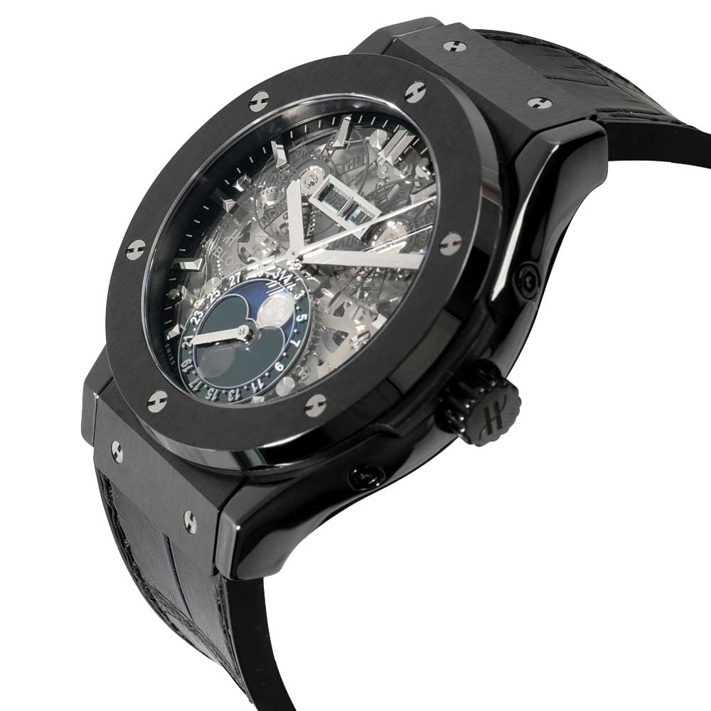 

Hublot Silver Ceramic Classic Fusion Aerofusion Moonphase 517.CX.0170.LR Men's Wristwatch 45 MM