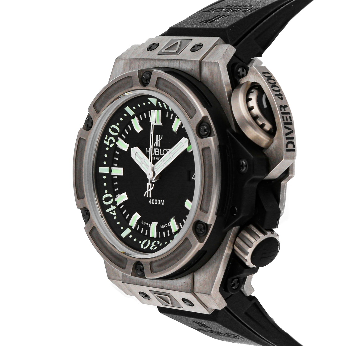

Hublot Black Titanium Big Bang King Power "Oceanographique" 4000m Limited Edition 731.NX.1190.RX Men's Wristwatch 48 MM