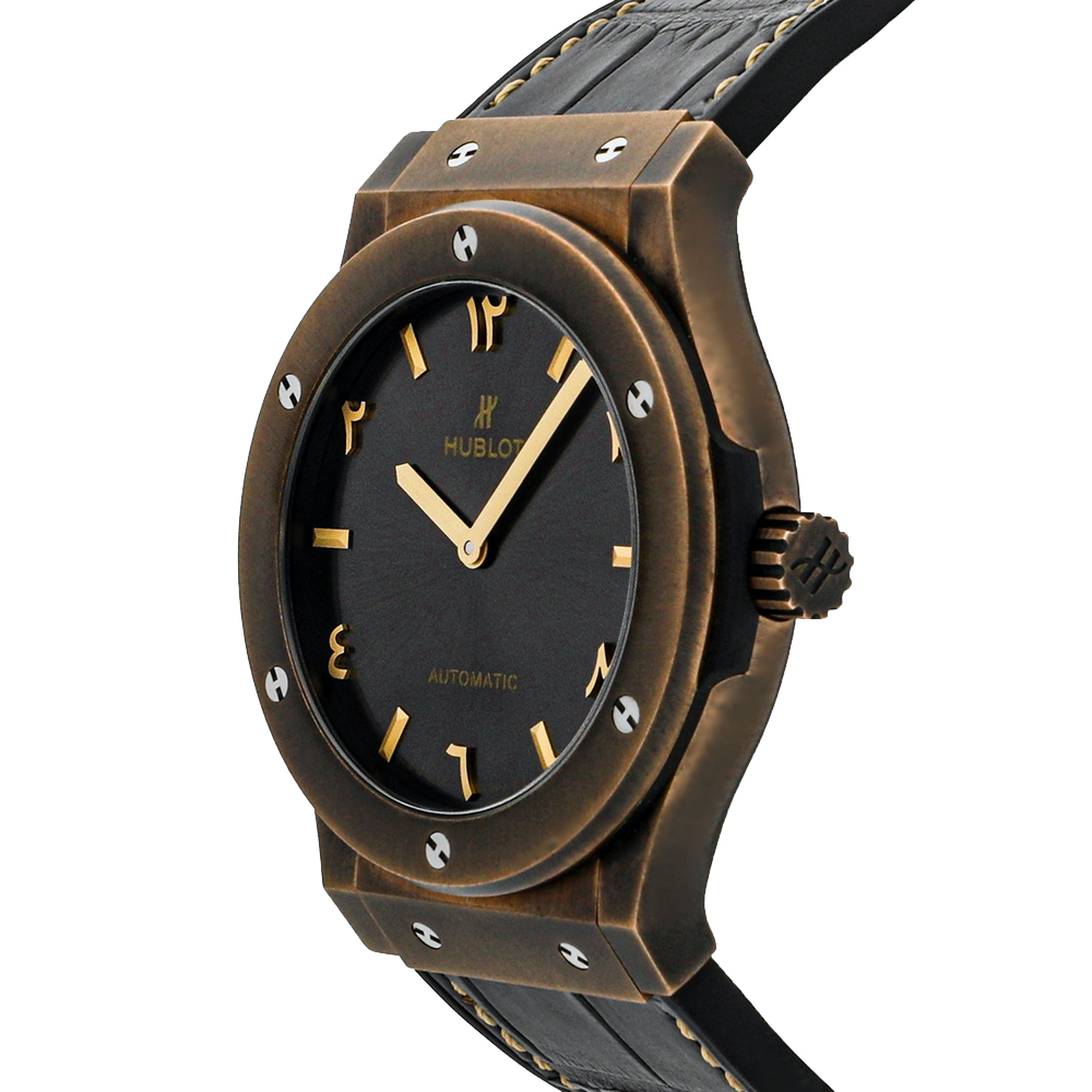 

Hublot Black Bronze Classic Fusion Anticlockwise Dubai Limited Edition 513.BZ.7080.LR.SDQ19 Men's Wristwatch 45 MM