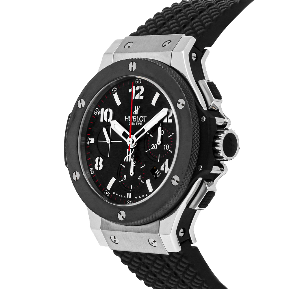 

Hublot Black Stainless Steel Big Bang Chronograph 301.SB.131.RX Men's Wristwatch 44 MM