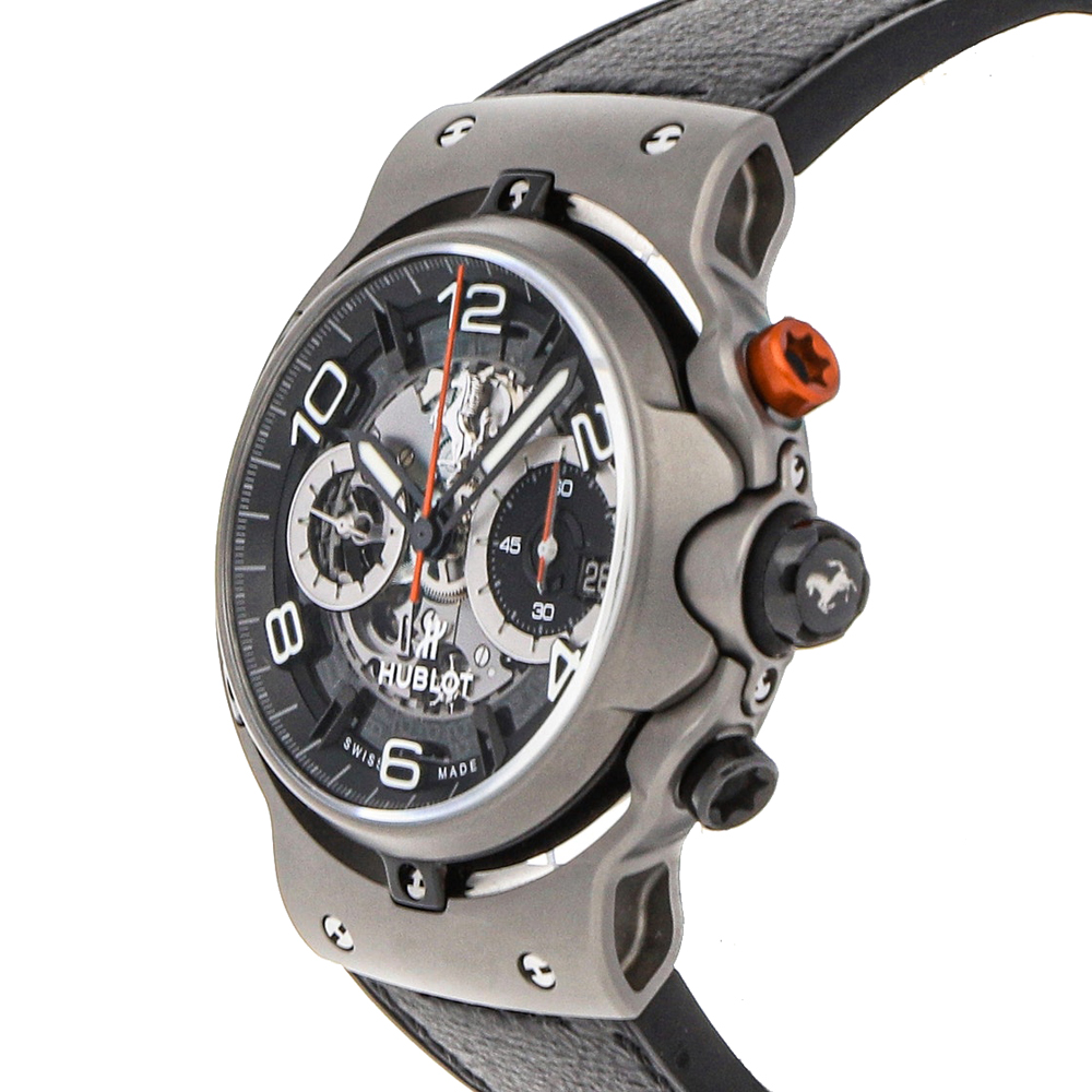 

Hublot Black Titanium Classic Fusion Ferrari GT Limited Edition 526.NX.0124.VR Men's Wristwatch